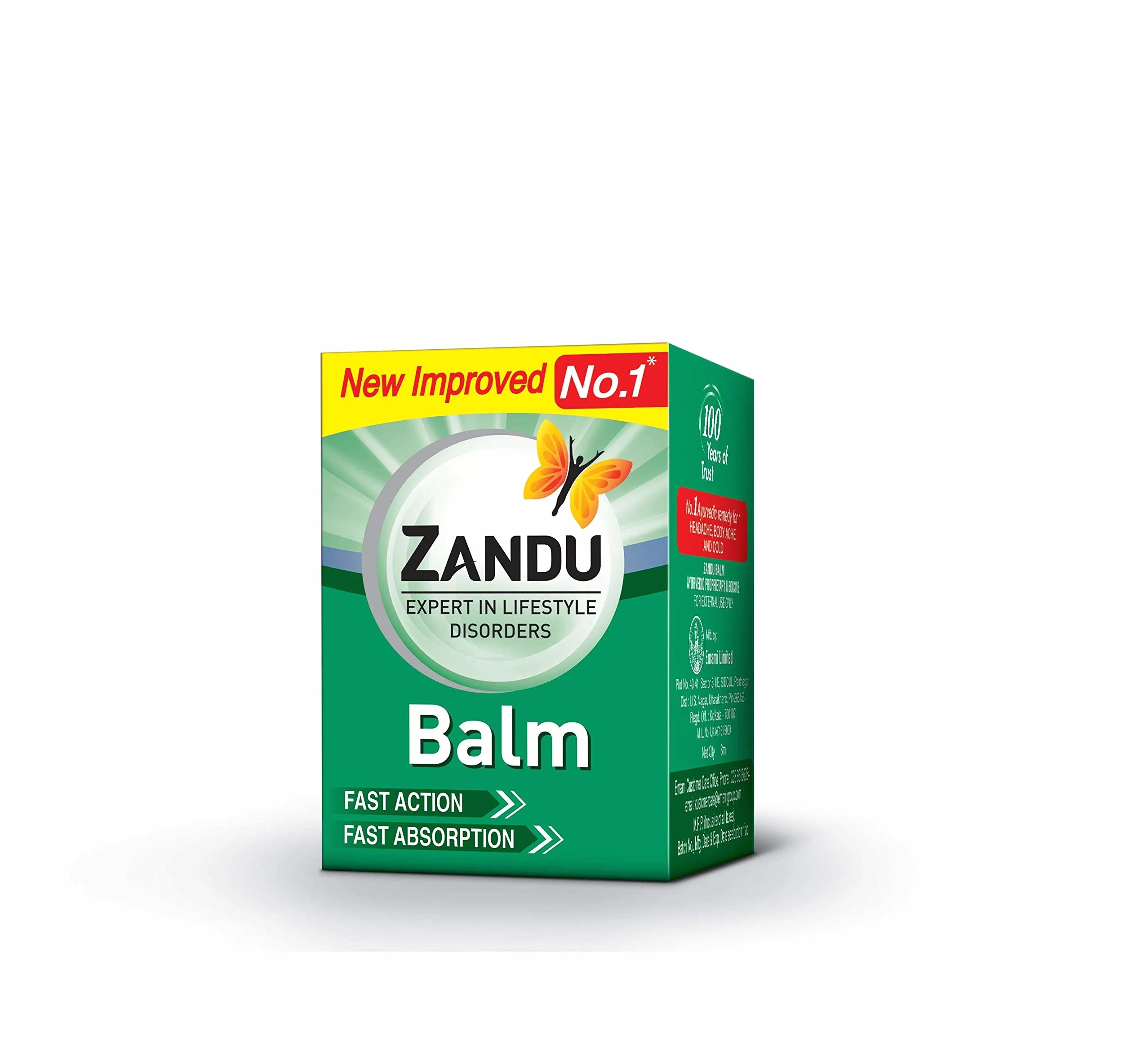 Zandu Balsam na bóle, bóle i bóle głowy 9 ml