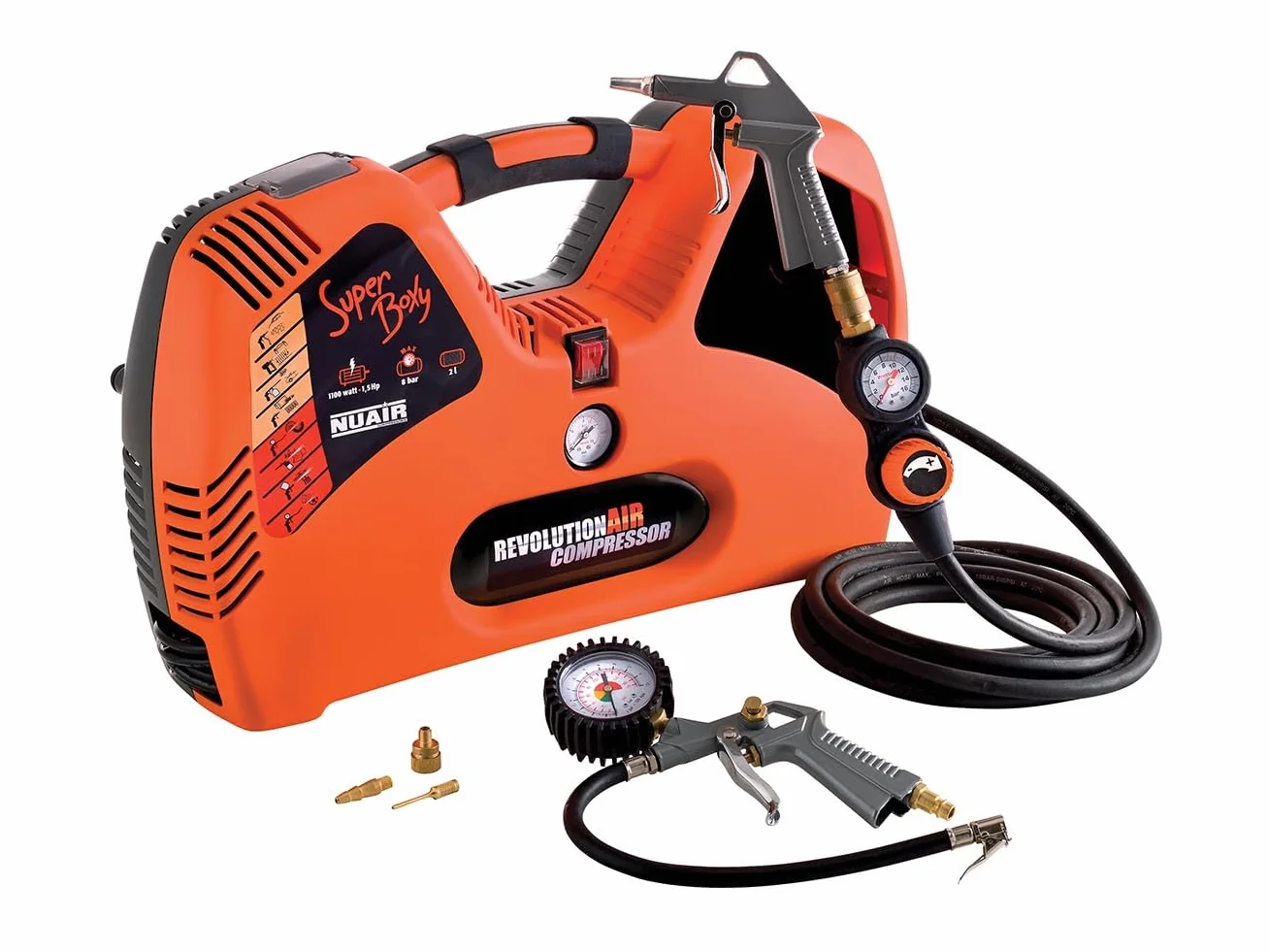 RevolutionAIR Sprężarka, 1100 W, 230 V, Pomarańczowy