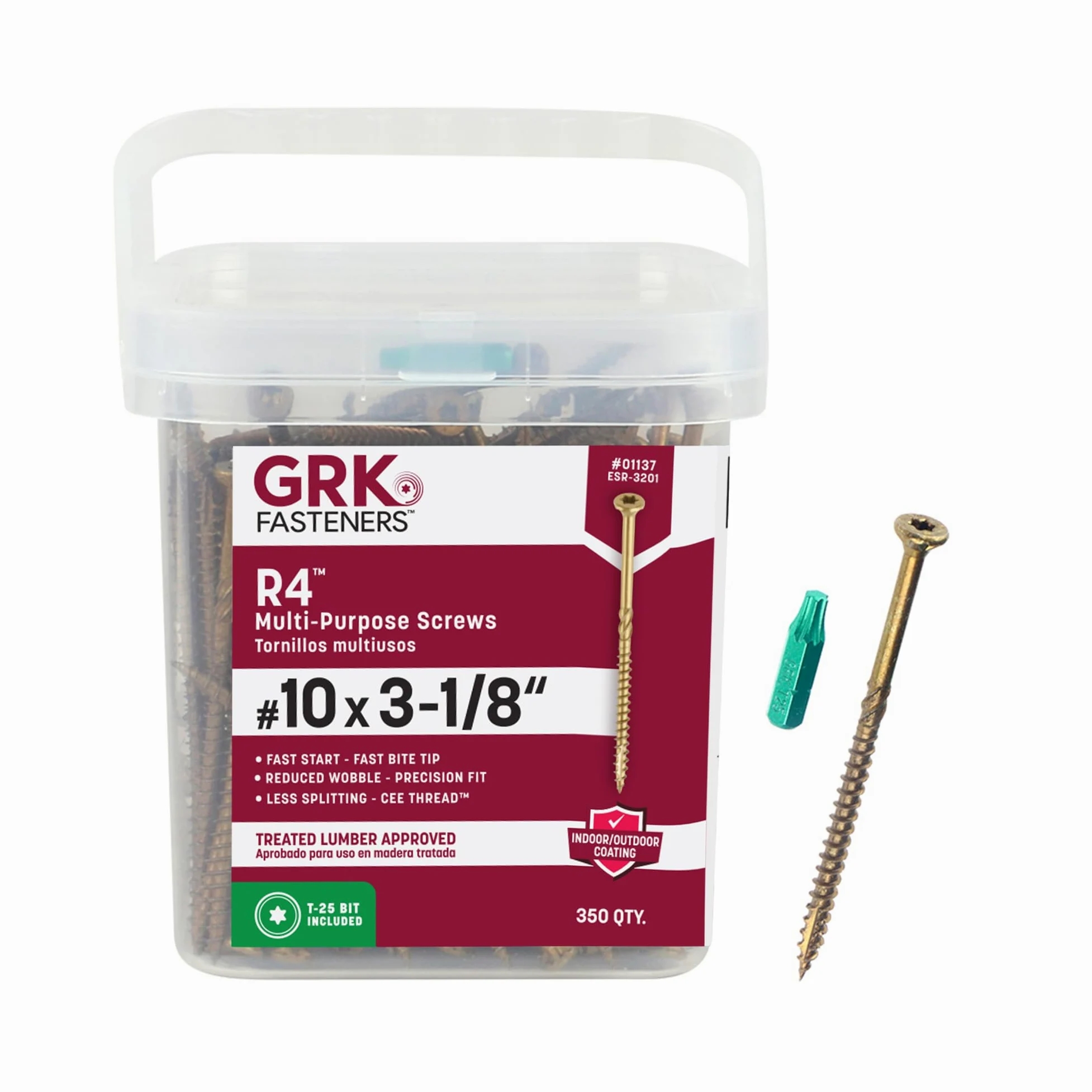 GRK R4 ProPak śruby wielofunkcyjne 25 na 8 cm, liczba 350 (772691011374)