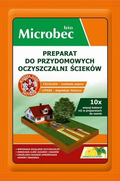 BROS Microbec BIO aktywator do przydomowych oczyszczalni 35 g