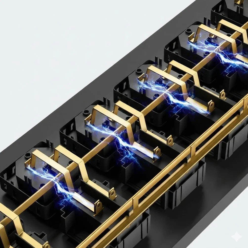 Infitronic - INSV1023 – 19 cali PDU 1HE listwa zasilająca z 6 gniazdami, rozdzielacz prądu z ochroną przed przepięciem + wskaźnik prądu