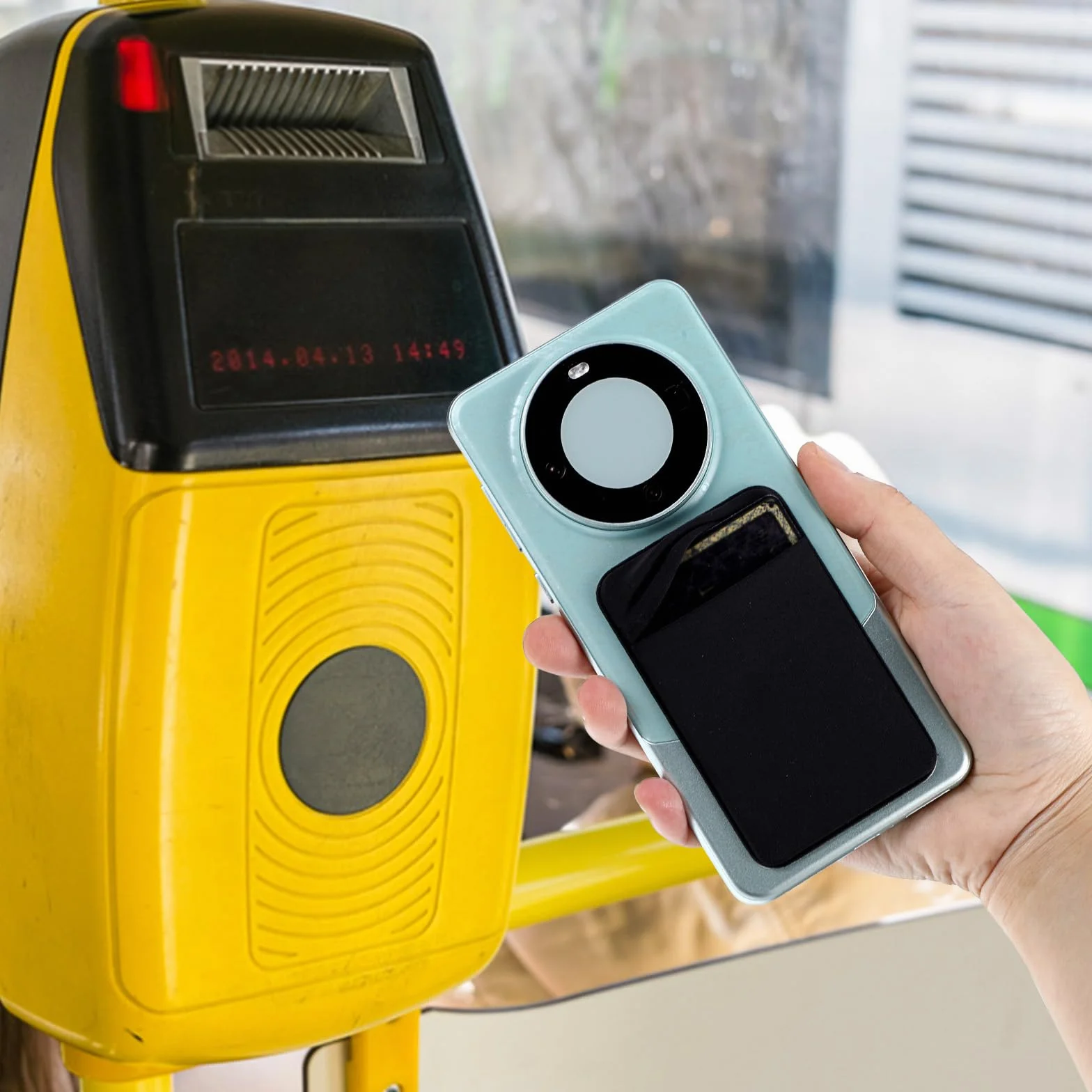 Dimeho Samoprzylepny Portfel na Telefon Etui na Karty Kredytowe Czarny