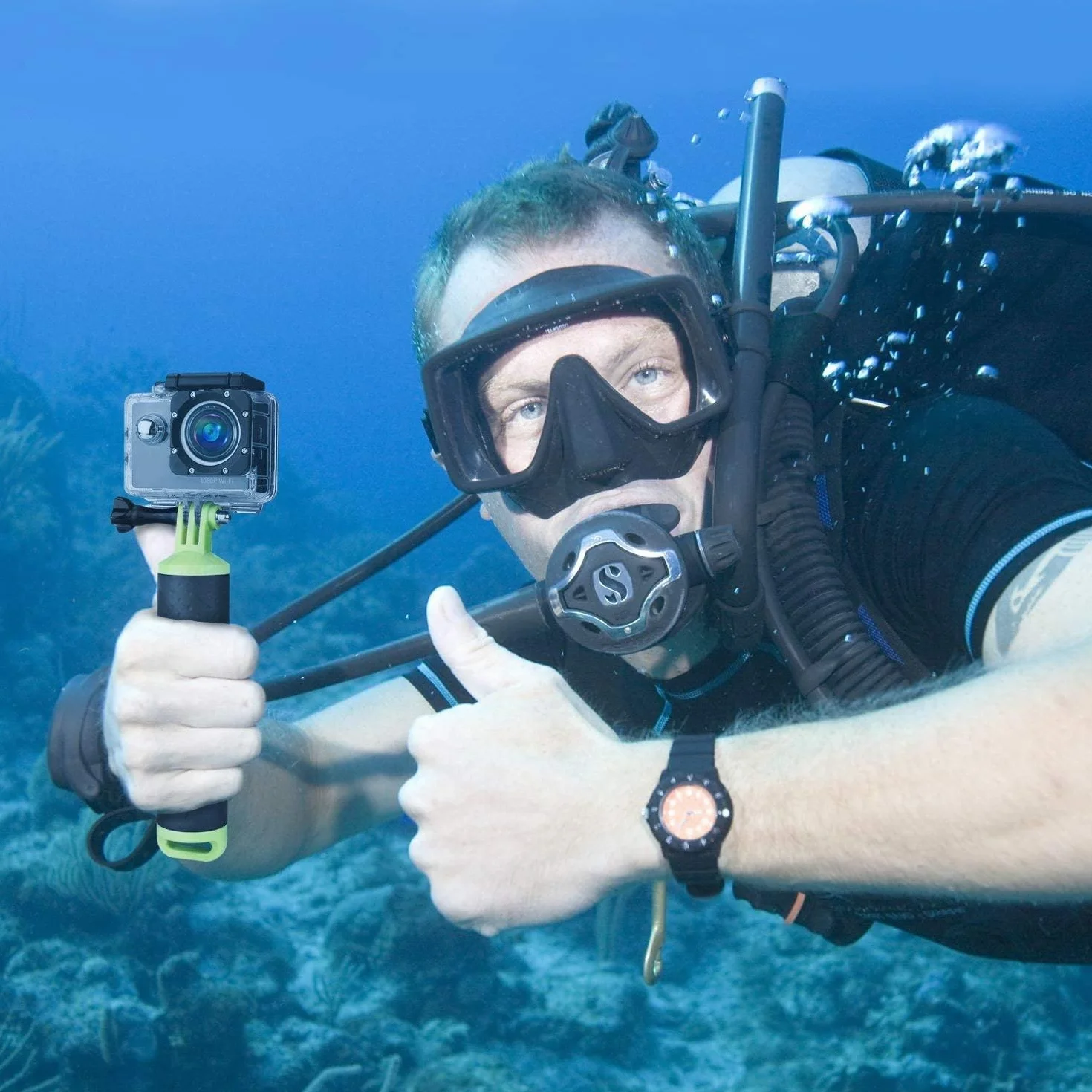 WOLFANG Action Camera -floating handle na rękę monopod ręczny floating selfie stick do kamery sportowej