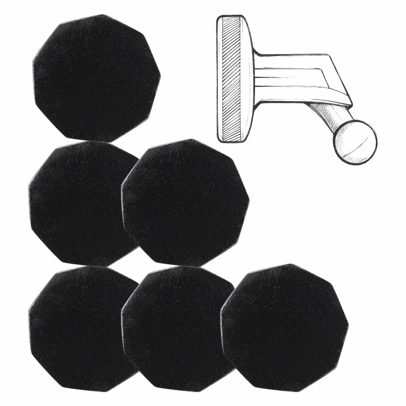 Metalowy Klej do Kamery Samochodowej Magnetyczny Niski Profil 45/46/47/55/56/57/65W/66W/67W/Tandem/Speak Plus