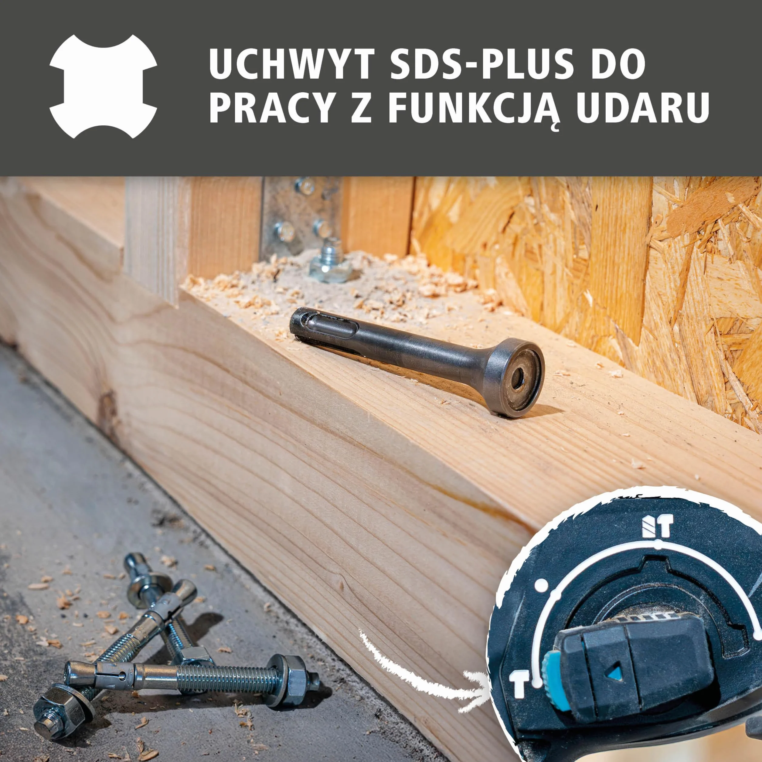 Narzędzie udarowe, SDS-plus - 4064000 - uniwersalne narzędzie do wbijania młotów udarowych
