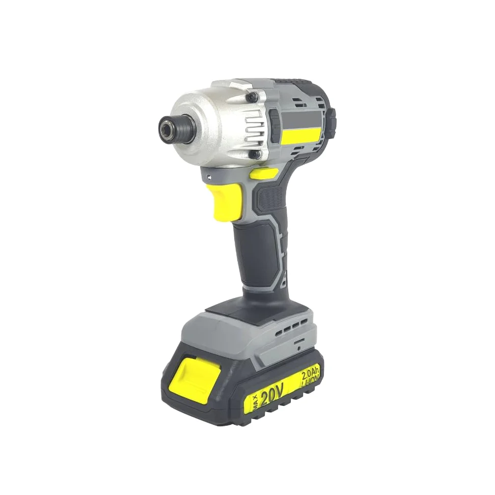 KOMBO PRO Zestaw wkrętarek udarowych BRUSHLESS 1/4" 20 V - 200 Nm, 2500 obr./min, bateria 2,0 Ah, szybka ładowarka, 4 kompasy w twardej walizce do precyzyjnych zastosowań i profesjonalnej pracy