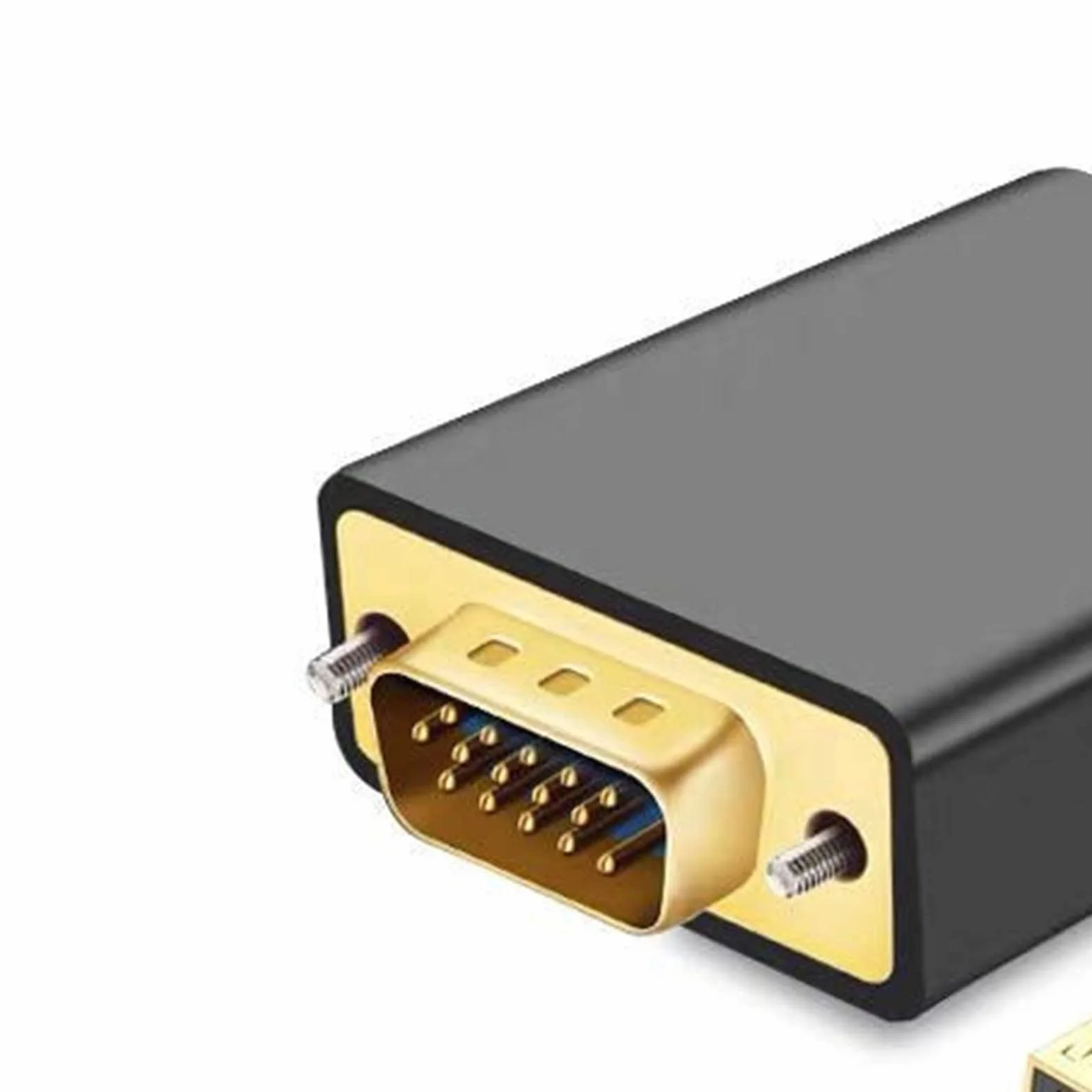 Adapter Displayport na VGA, Kabel Adaptera DP na VGA 1,8 M/70,9 Cala, Kompatybilny z Laptopem, Komputerem PC, Telewizorem i Projektorem