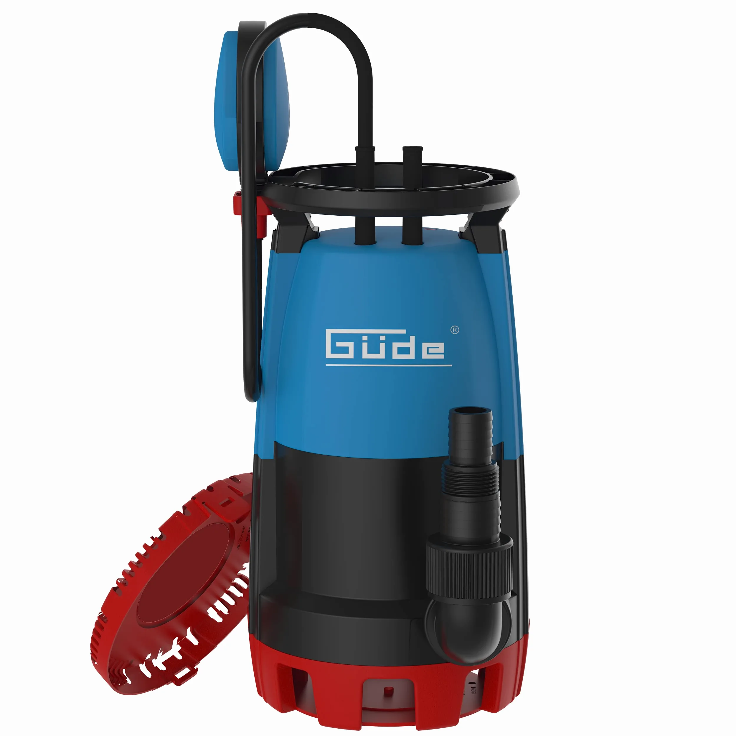 Güde Pompa zanurzeniowa GS 751 3 w 1 (750 W, 15900 l/h, TÜV/GS, maks. wysokość tłoczenia/głębokość zanurzenia 8,5 m/7 m, wirnik z Noryl, kabel przyłączeniowy 10 m, rozmiary ziarna 1/3/30 mm,