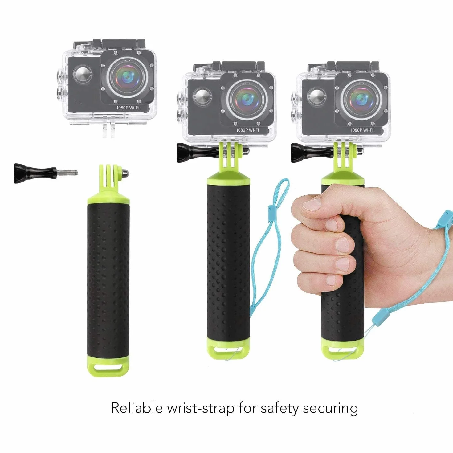 WOLFANG Action Camera -floating handle na rękę monopod ręczny floating selfie stick do kamery sportowej