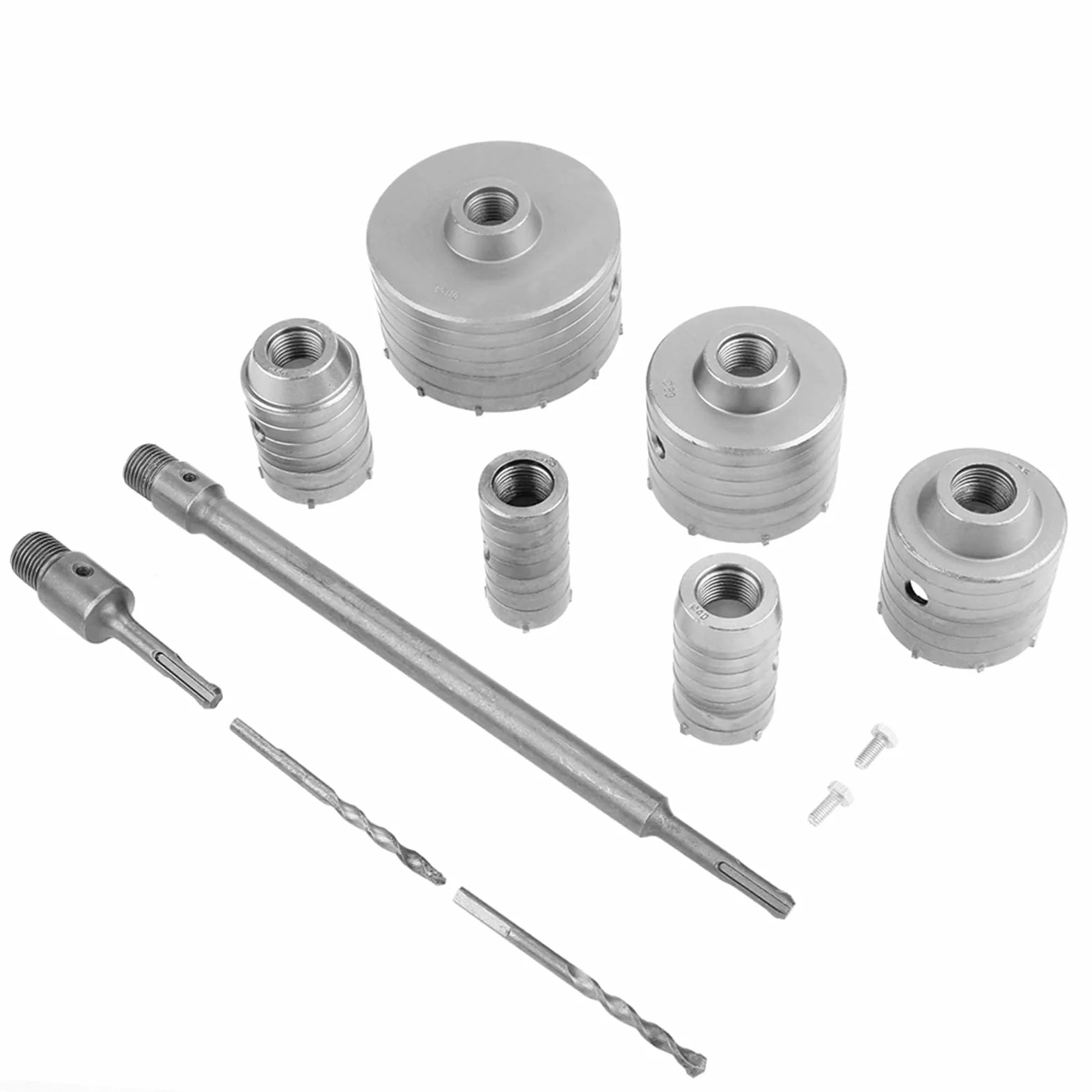 35mm / 40mm / 50mm / 65mm / 82mm / 110mm SDS Plus MA wiertło przedłużające wiertło rdzeniowe, zestaw wierteł rdzeniowych wiertło otworowe 10 sztuk