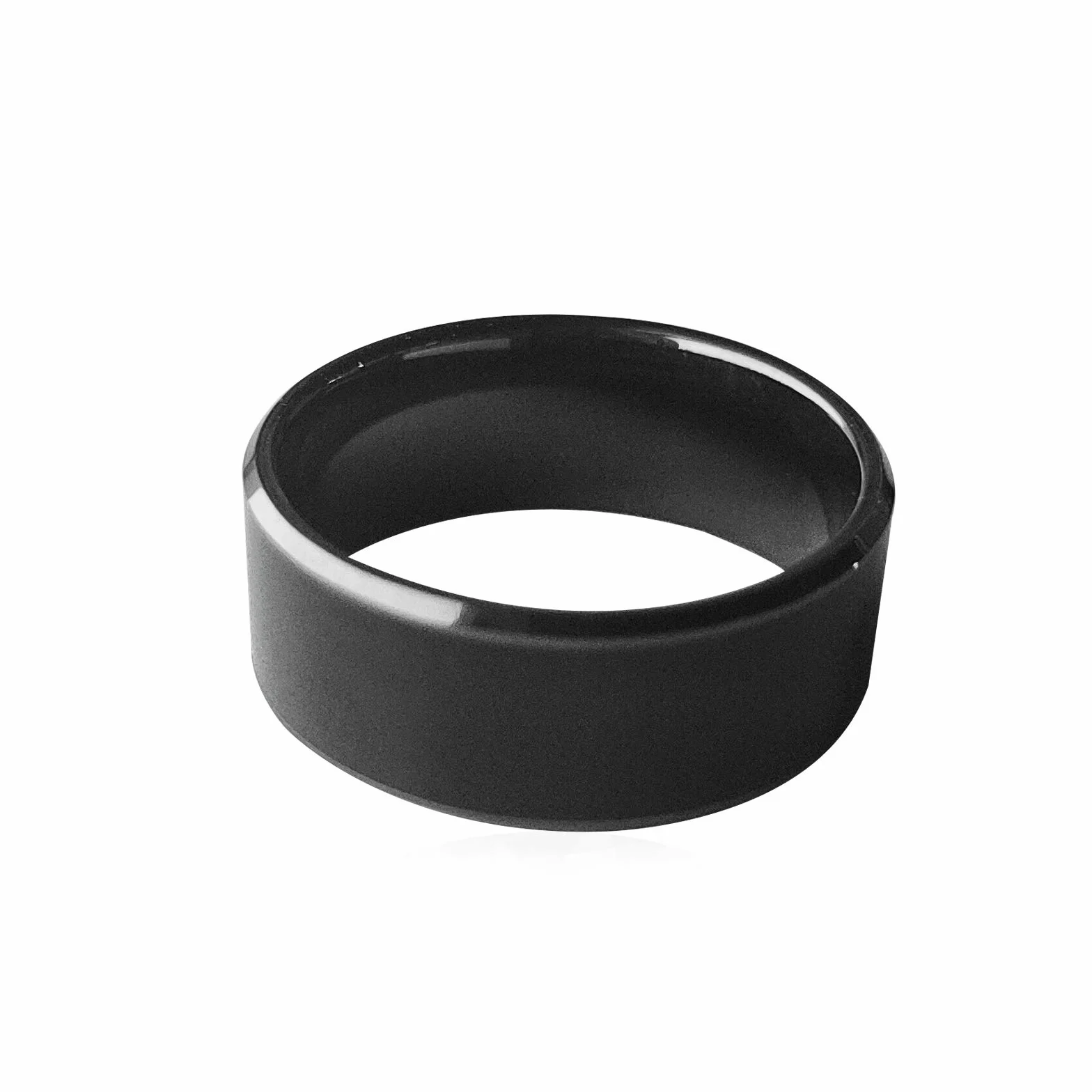 RFID rewritable Dual Frequency in one 125 khz t5577 & 13,56 mhz czarny ceramiczny Smart Finger ring Wear dla mężczyzn lub kobiet (Cuid + t5577 Chip 20 mm)