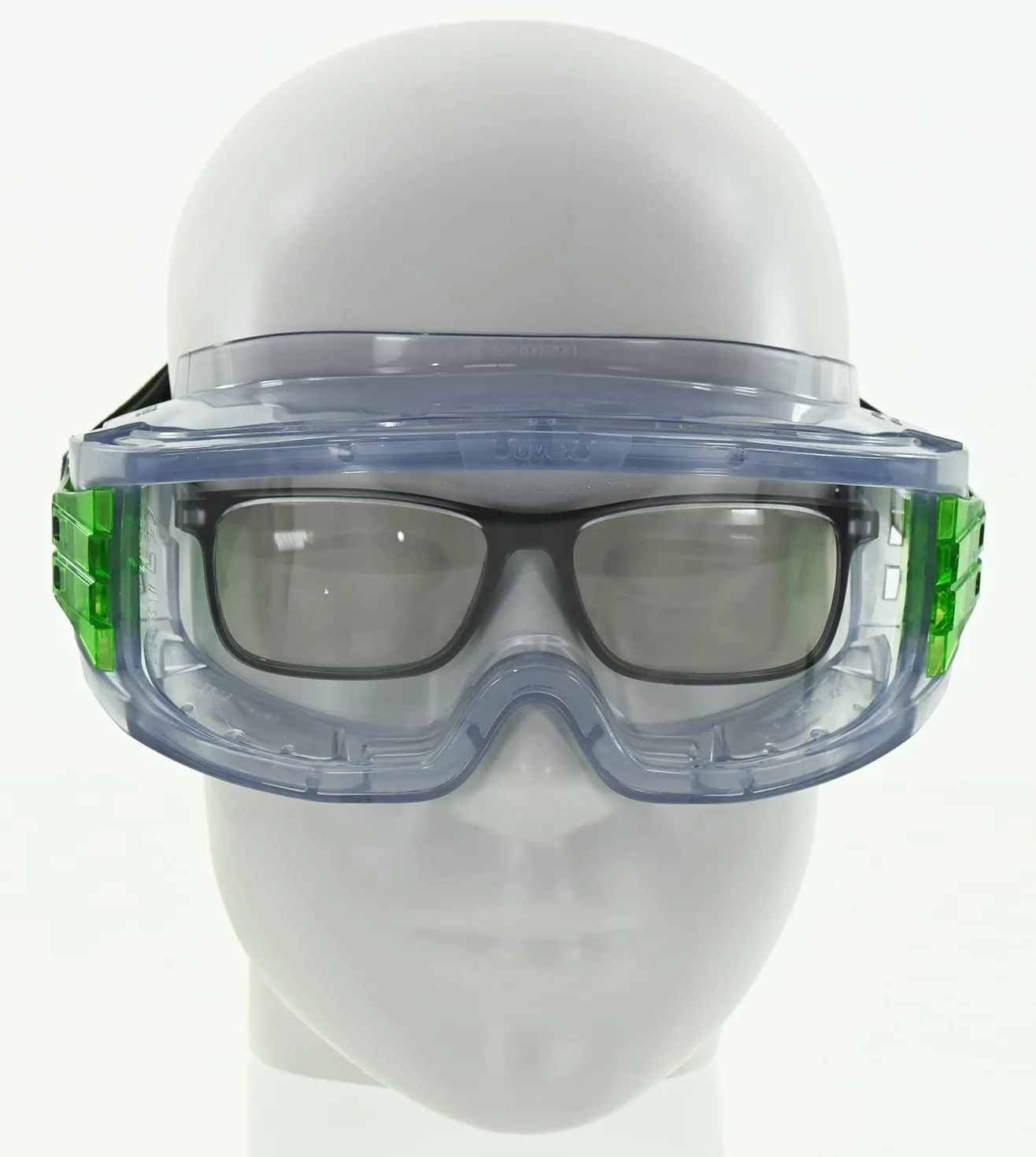 Uvex 9301714 Ultravision Vollsichtbrille - Supravision Excellence - Przezroczysty/Grün-Przezroczysty