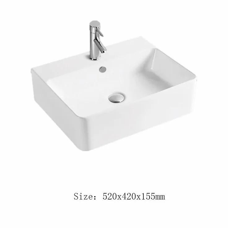 Umywalka Łazienkowa Umywalka Nablatowa Do Łazienki Kwadratowa Umywalka Artystyczna Ceramiczna Umywalka Nablatowa Do Hotelu Domowa Ceramiczna Umywalka Umywalki Nablat