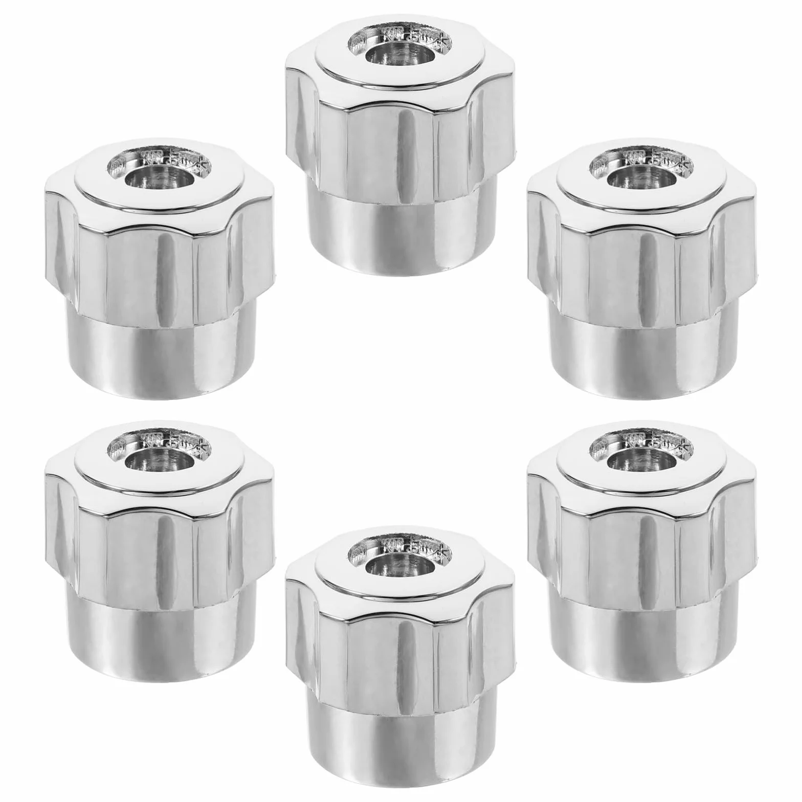 Generic 6 Szt. Częściowy Gałek Do Wanny z Aluminium Wymienne Uchwyty Kranów Łazienkowych i Kuchennych Ergonomiczne Pokrętła Do Ciepłej i Zimnej Szybka Instalacja Trwałe i Komfortowe