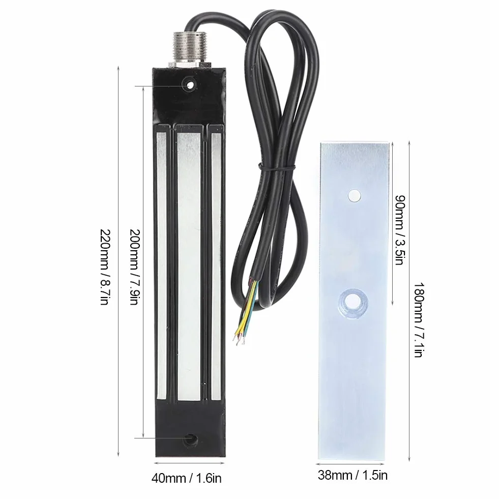Sonew 280 kg DC12/24V magnetyczny zamek do drzwi wodoodporny stal nierdzewna