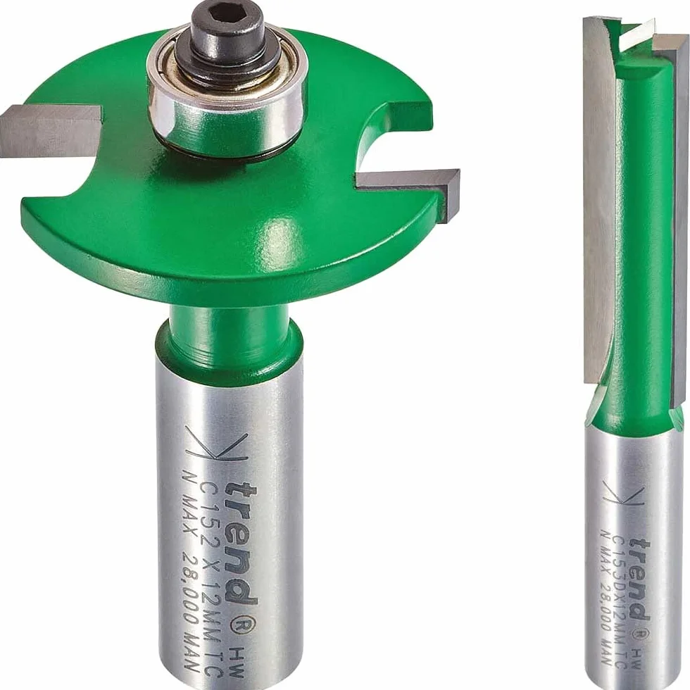 Trend Kitchen Fitters Pack, 3 chwyty metryczne 12 mm, 3-częściowy zestaw przecinaków z trzema śrubami łączącymi i dziesięcioma herbatnikami, CR/KFP/3X12MM