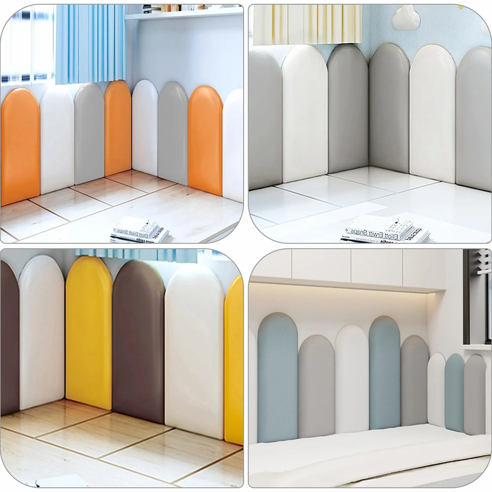 Panele ścienne 3D, panel tapicerowany, tapicerka ścienna, samoprzylepna, poliuretan, wodoszczelna poduszka ścienna, do pokoju dziecięcego, panel ścienny, wyściełany, antykolizyjny zagłówek łóżka