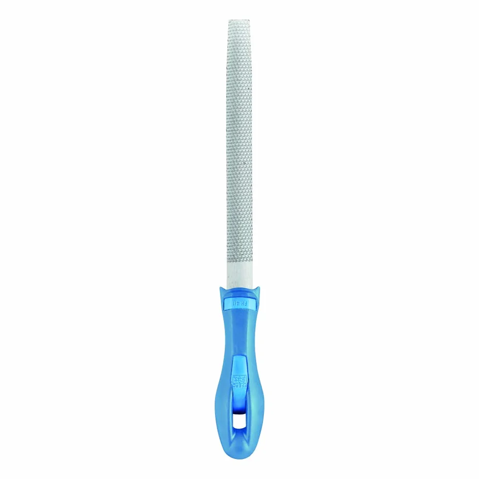 PFERD Półokrągłe tarcie drewniane, 200 mm, półokrągły, spiczasty pilnik, ostrze ścierne H2 z dwóch stron, wraz z ergonomicznym zeszytem pilników, 11233207 – specjalnie do uniwersalnych prac zgrubnych