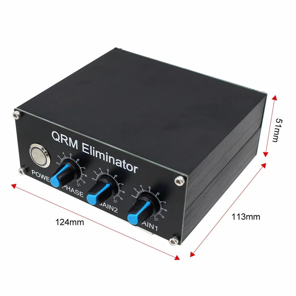 Eliminator QRM Phase X Control PTT 1-30 Band HF zintegrowany ze stopu aluminium