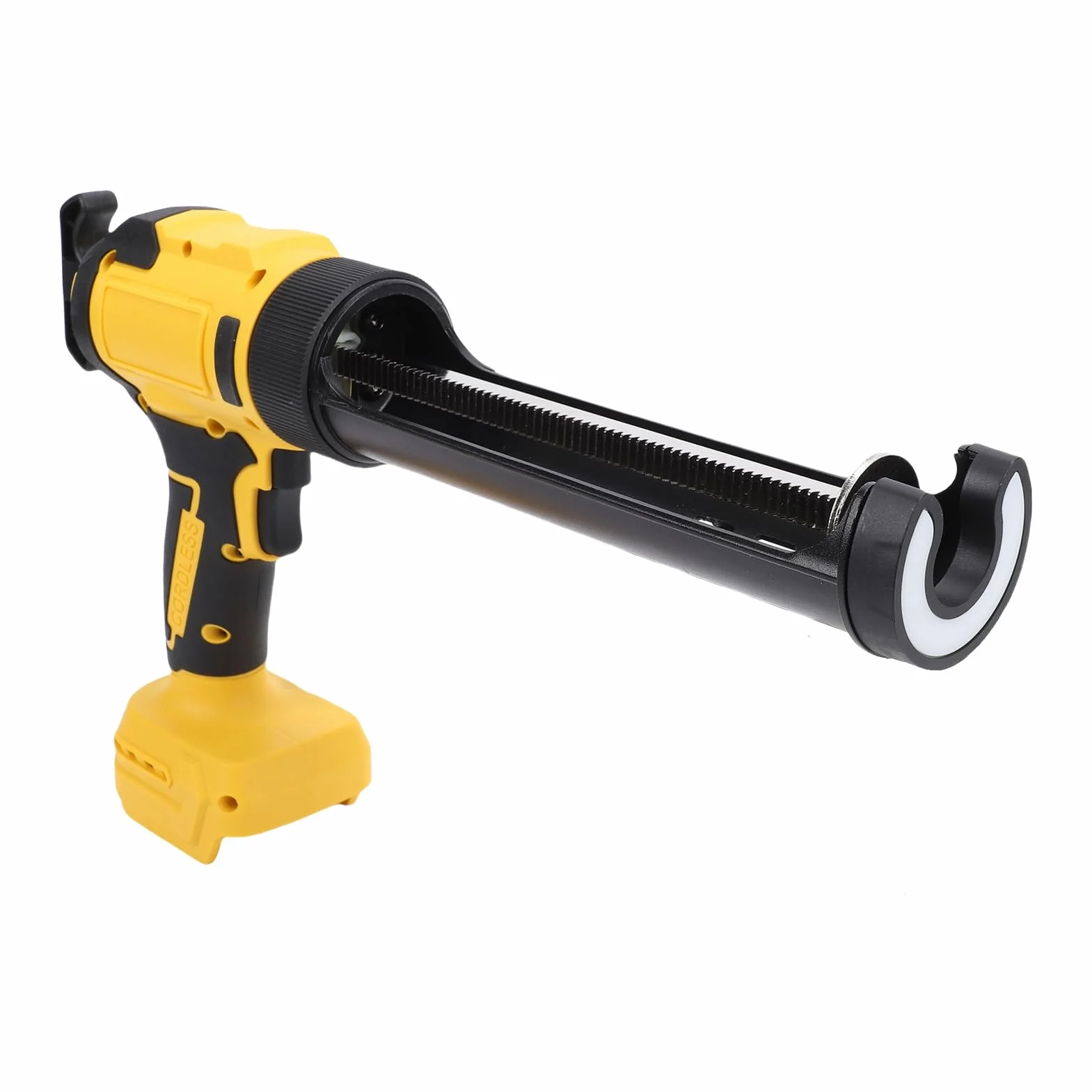 ASHATA Bezprzewodowy Pistolet do Uszczelniania 21 V, Niekapiący, 6 Regulowanych Prędkości Pistolet do Silikonu 312 Mm z diodą LED, Automatycznym Cofaniem do Napełniania i