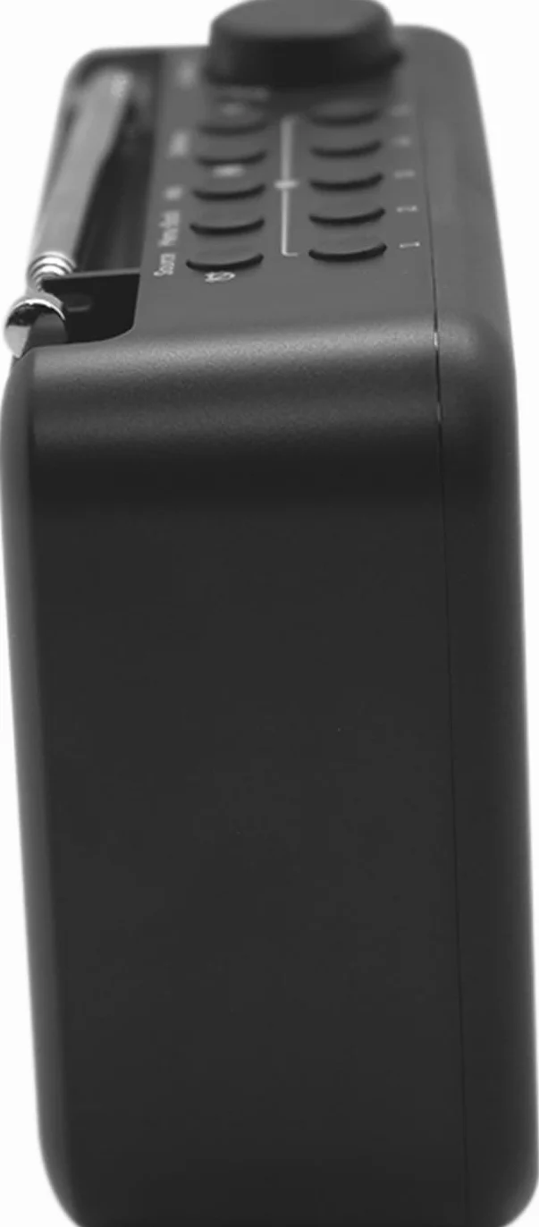Pure Elan One2 przenośne radio DAB+/FM z Bluetooth 5.1 (wyświetlacz LCD, 10 przycisków pamięci, zasilanie bateryjne z 4 x AA), kolor czarny