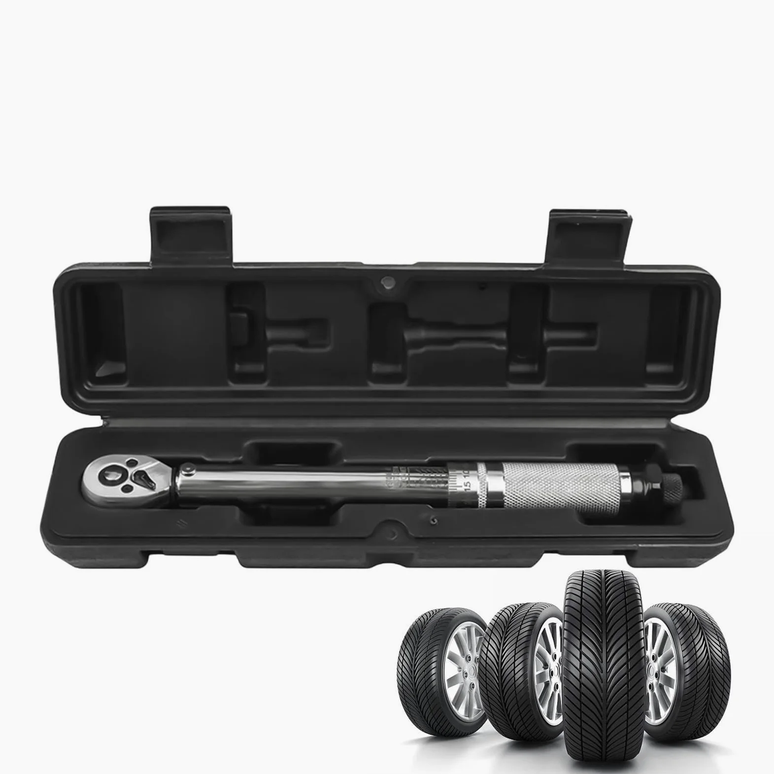 Klucz dynamometryczny grzechotkowy Regulowana grzechotka 20-230 Nm z 72 | Wielofunkcyjny Klucz Dynamometryczny do domu, przemysłu, biura, warsztatu, na zewnątrz, do samochodów, rowerów,
