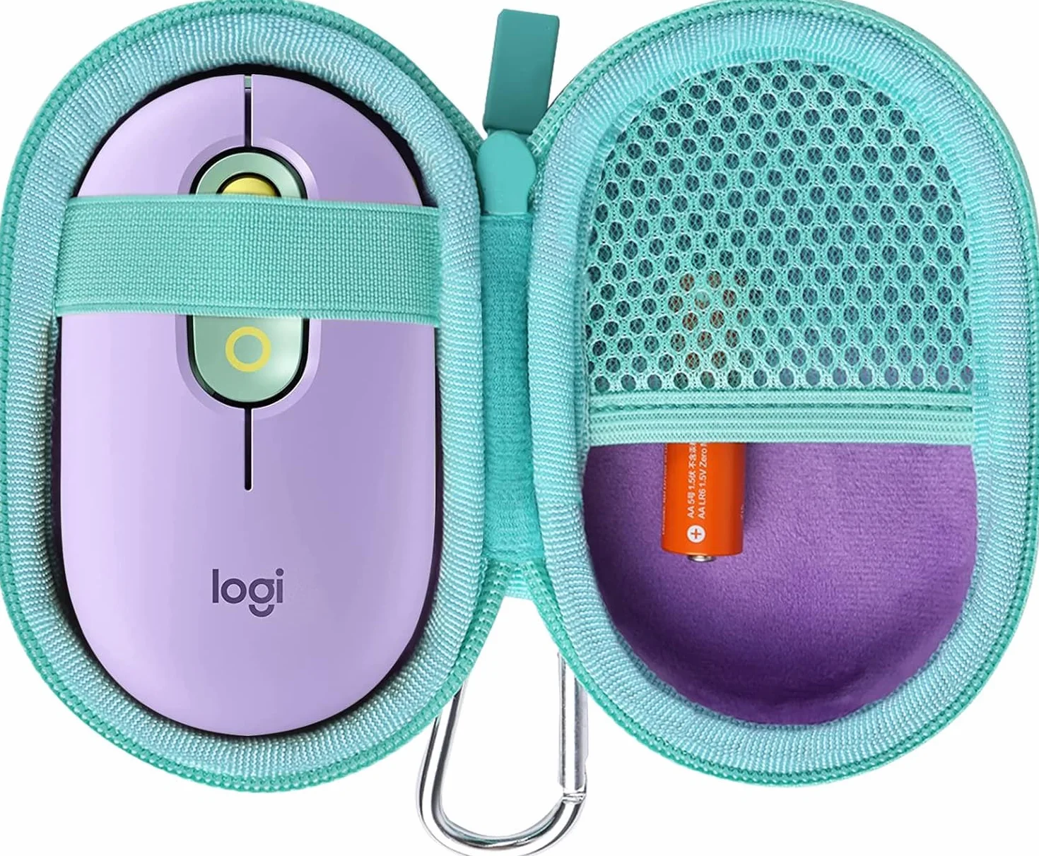 co2CREA Twarde etui podróżne do bezprzewodowej myszy Logitech POP, wyłącznie etui