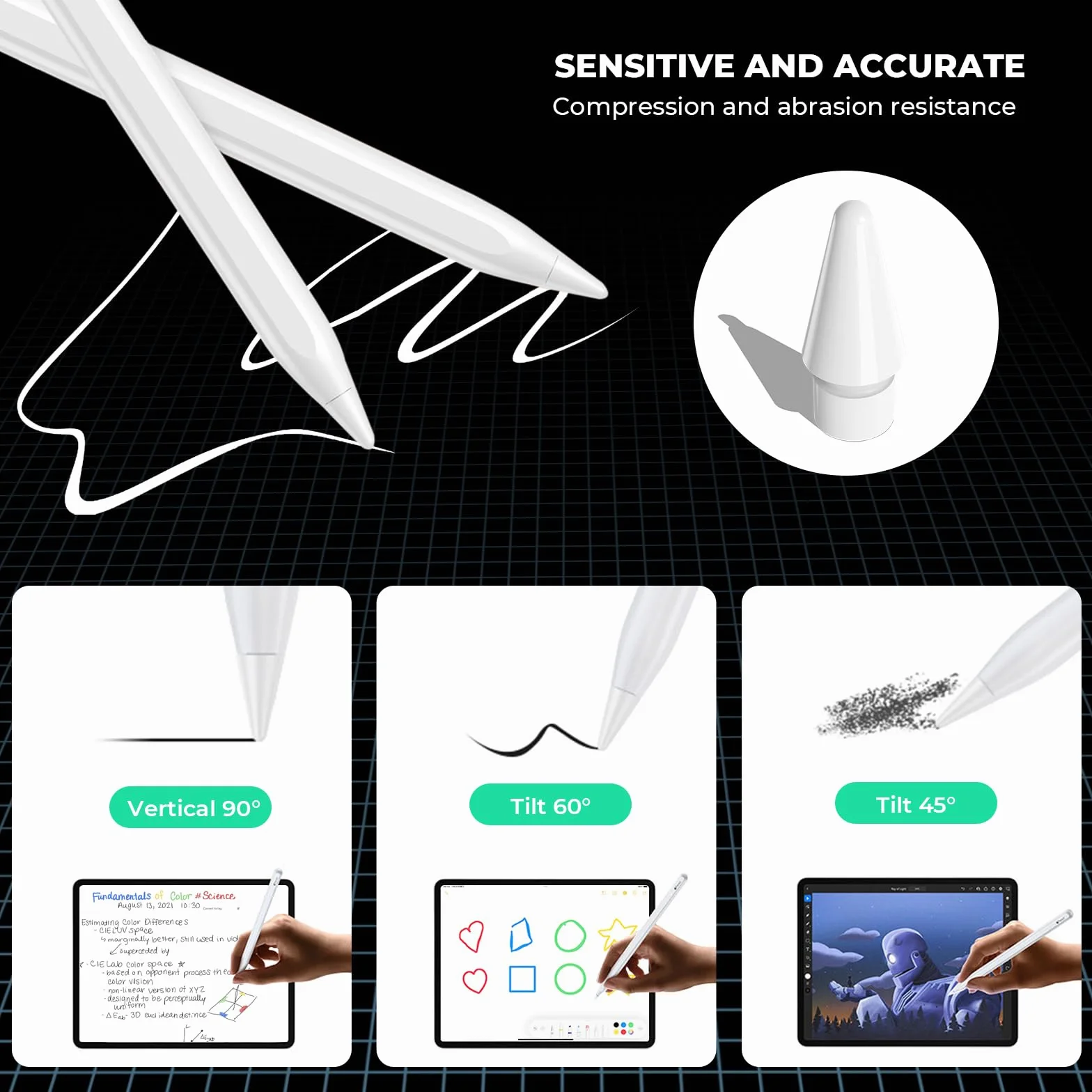 XYOFUN Końcówki zamienne do Apple Pencil Pro, akcesoria do stalówek iPencil, ulepszone końcówki rysika z pudełkiem do przenoszenia, kompatybilne z Apple Pen 2. / 1. generacji i USB-C (6 w 1 - różowe)