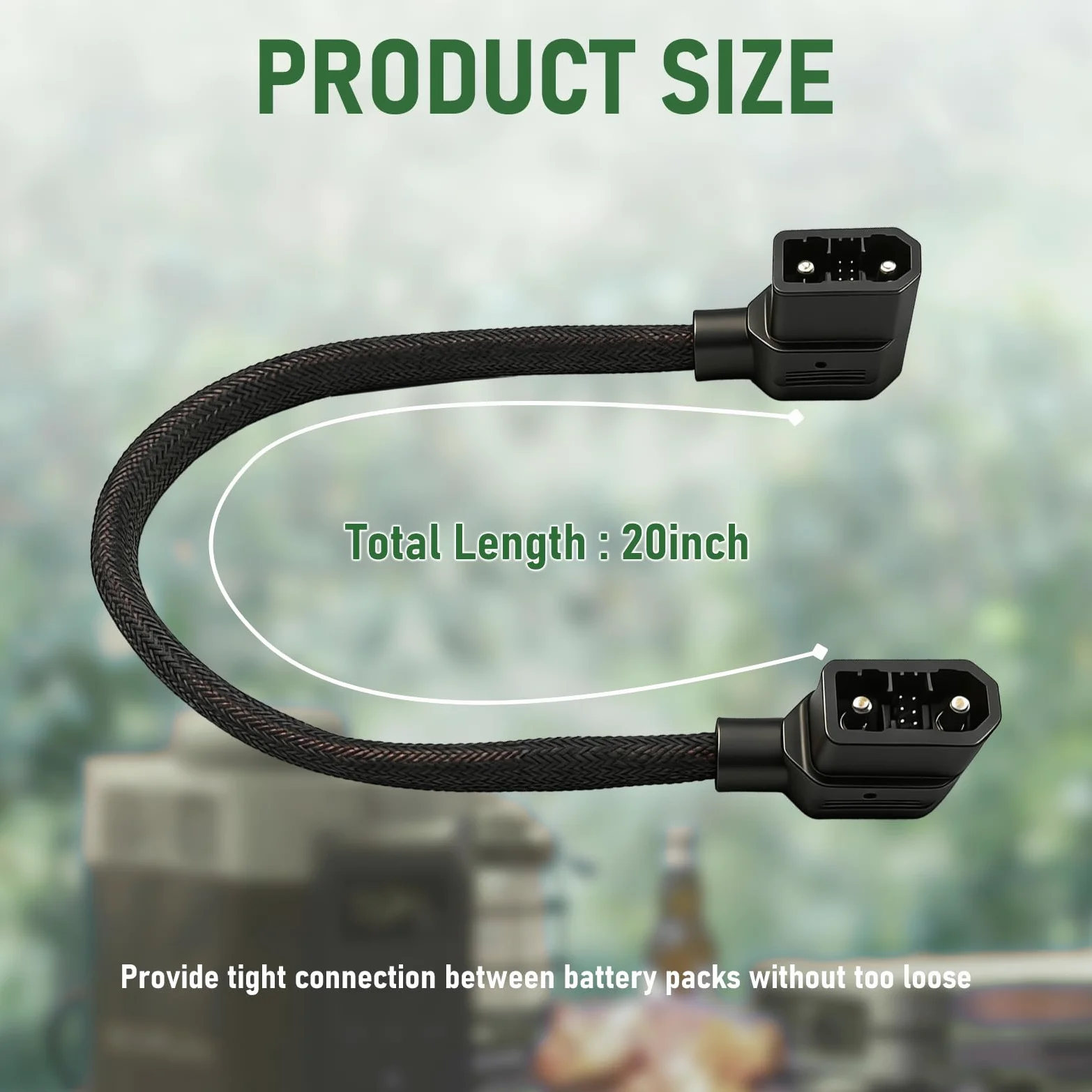 Dodatkowy kabel zasilający do baterii EcoFlow – szary pleciony kabel połączeniowy 101 cm do Delta Max/Delta 2/Delta 3 Series i Wave 2/3, niekompatybilny z Pro/Pro 3/Ultra/3 Max