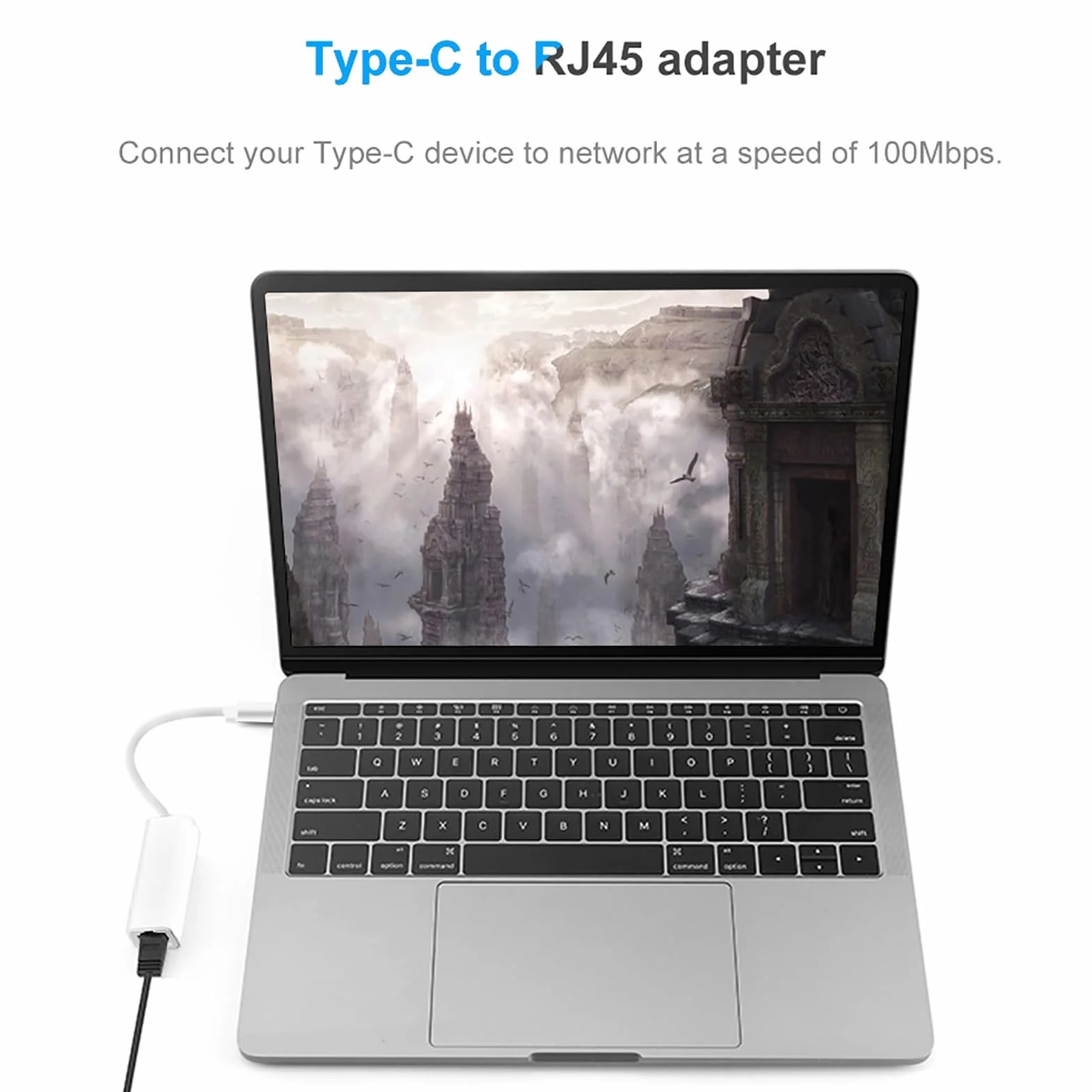 Annadue adapter typu C na RJ45 100 Mbps Ethernet LAN sieciowy do telefonu tablet