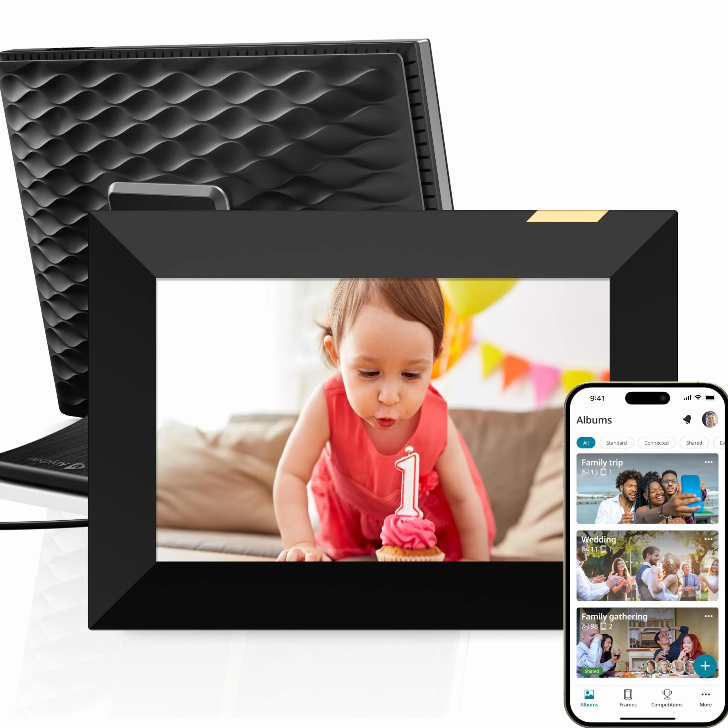 Nixplay Cyfrowa ramka na zdjęcia z ekranem dotykowym 20.3 cm WiFi W08K