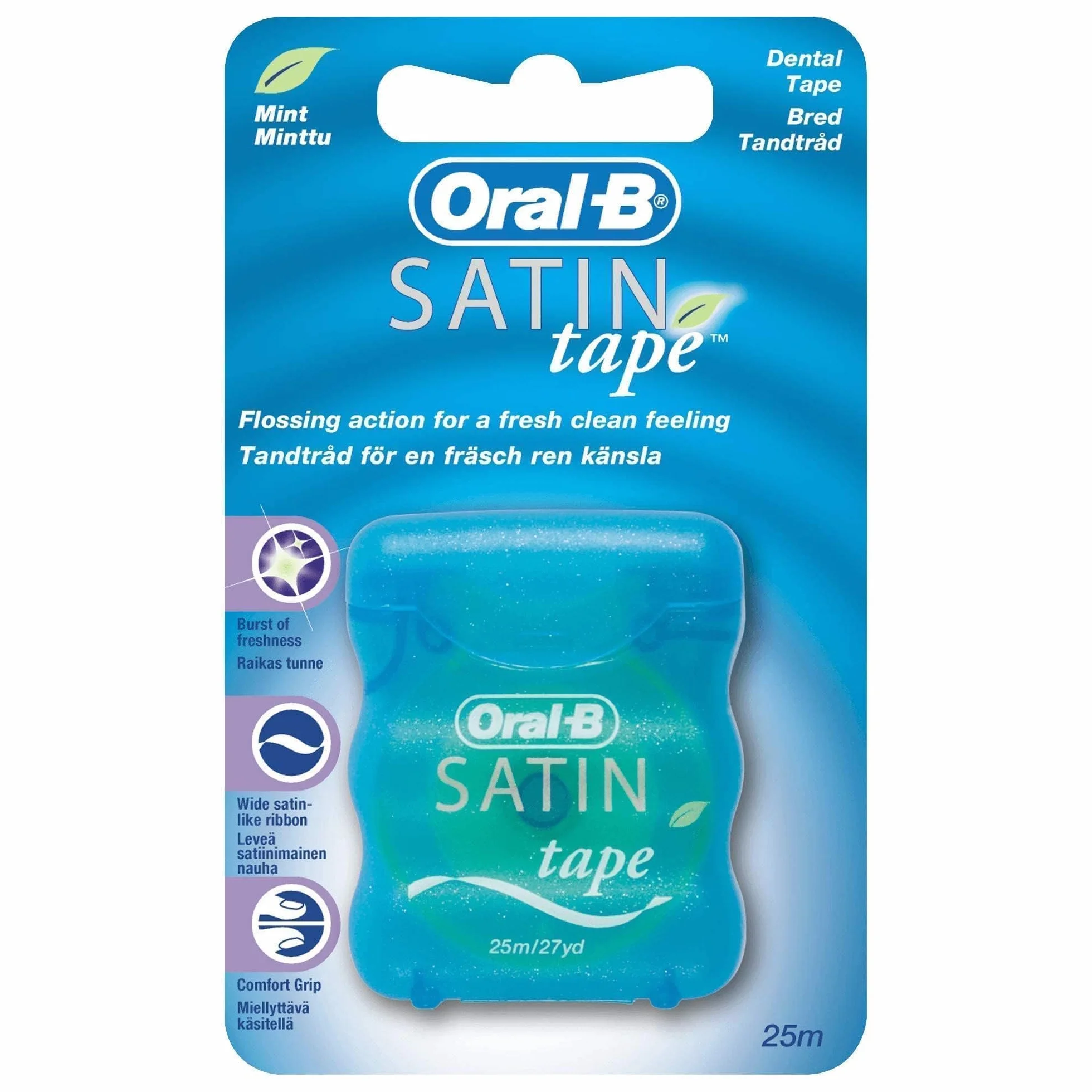 Oral-B Satynowa miętowa nić dentystyczna, 25 m