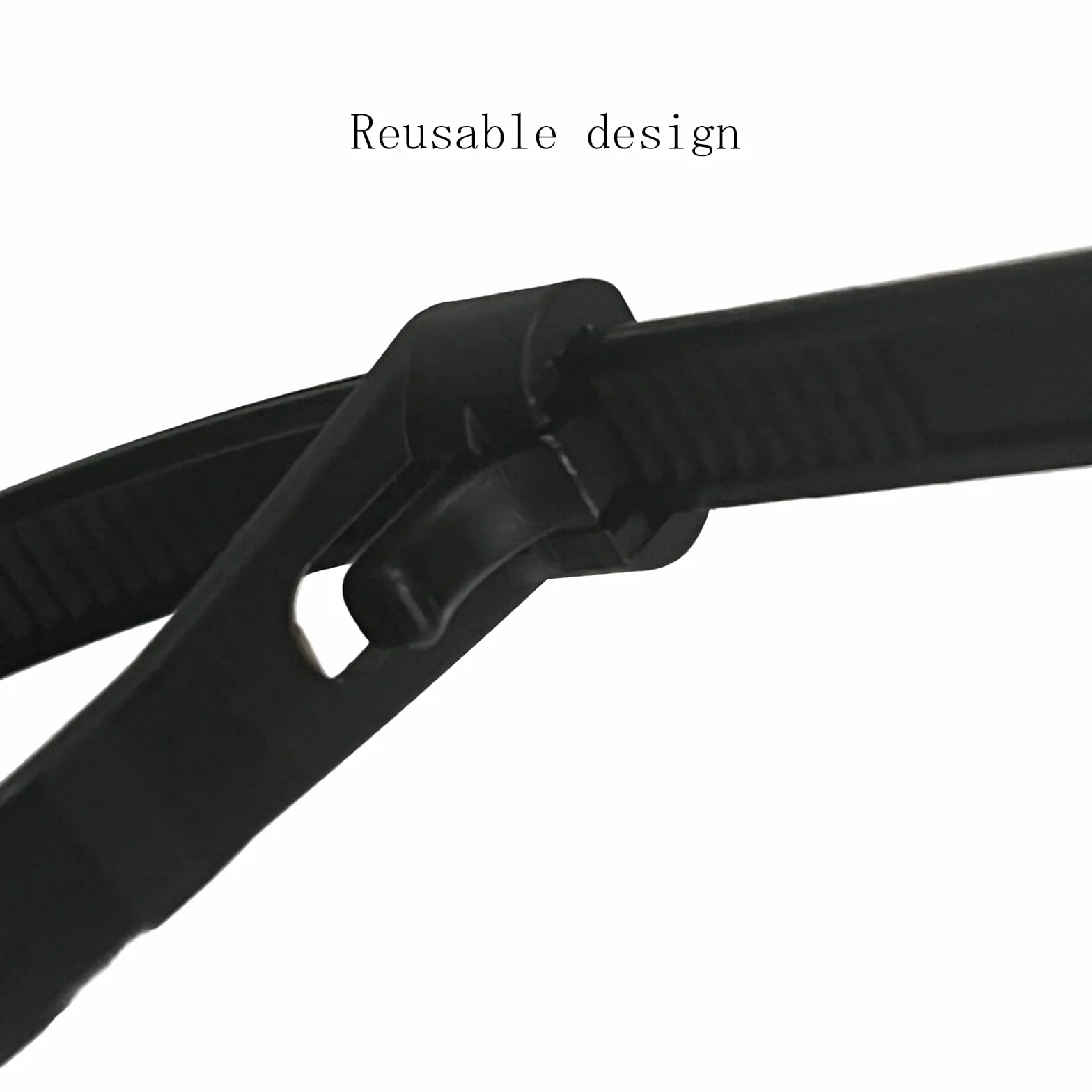Opaski Zaciskowe Wielokrotnego Użytku,Trytytki Wielorazowe, 300 mm x 7,6 mm,60 Sztuk,Czarne