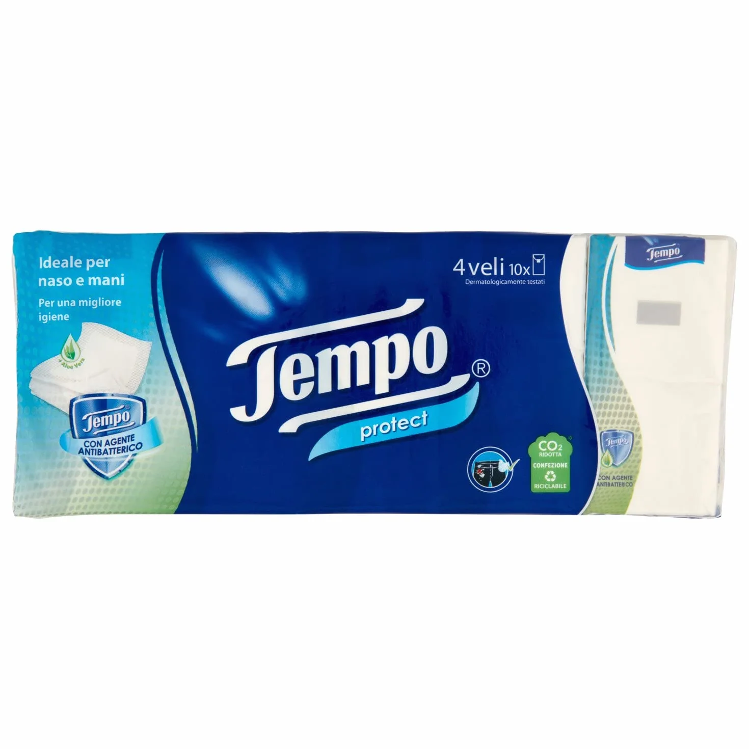 Tempo Chusteczki ochronne 10 opakowań po 9 chusteczek