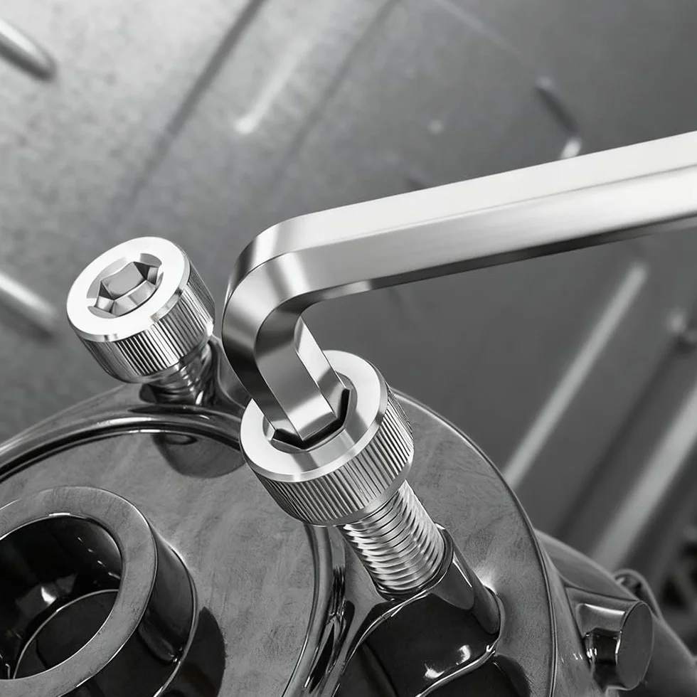 10 sztuk śrub z łbem cylindrycznym M5 x 16 mm - śruba cylindryczna z gniazdem sześciokątnym stal szlachetna A2 V2A śruby z pełnym gwintem śruby imbusowe do mechanicznej naprawy mebli