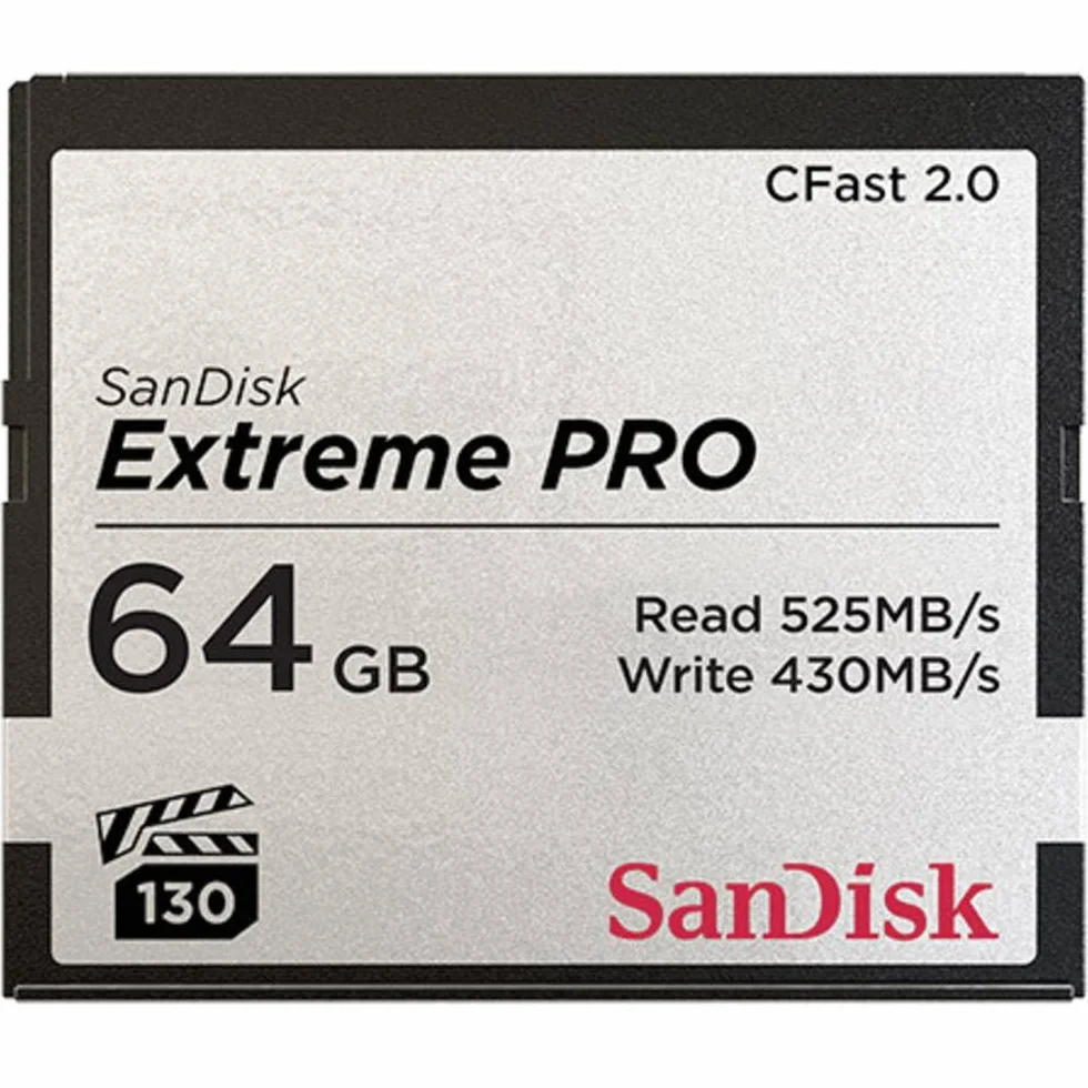 SanDisk Extreme PRO CFast 2.0 Memory Card 64 GB