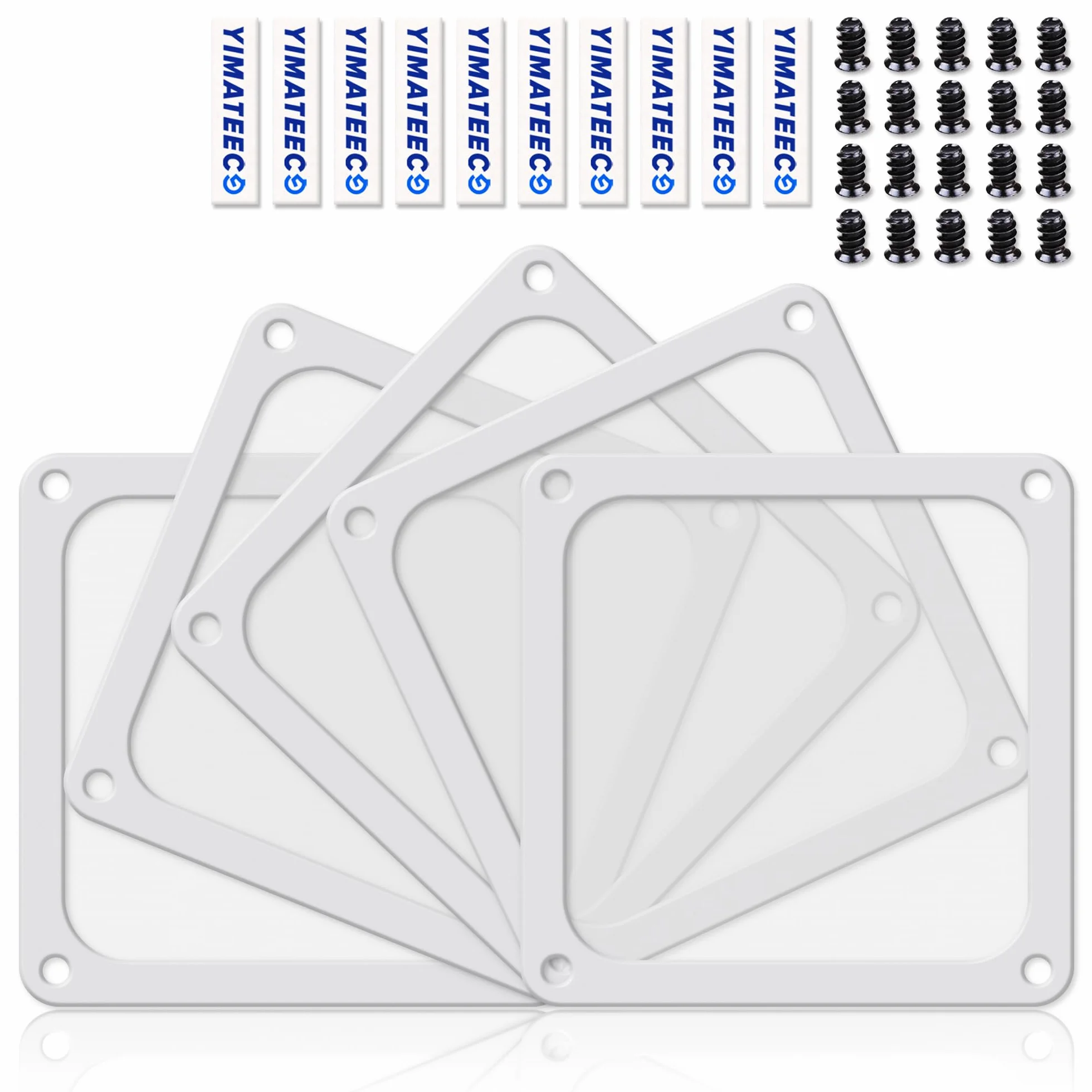 Filtr przeciwpyłowy magnetyczny 120 mm 5 szt. Nylonowy do obudowy PC biały