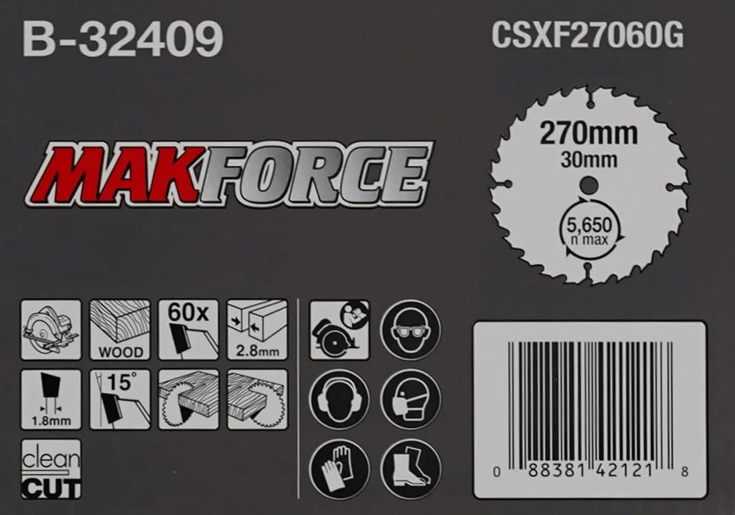 Makita B-32409 Makforce saegeb. 270 x 30 x 60 Z