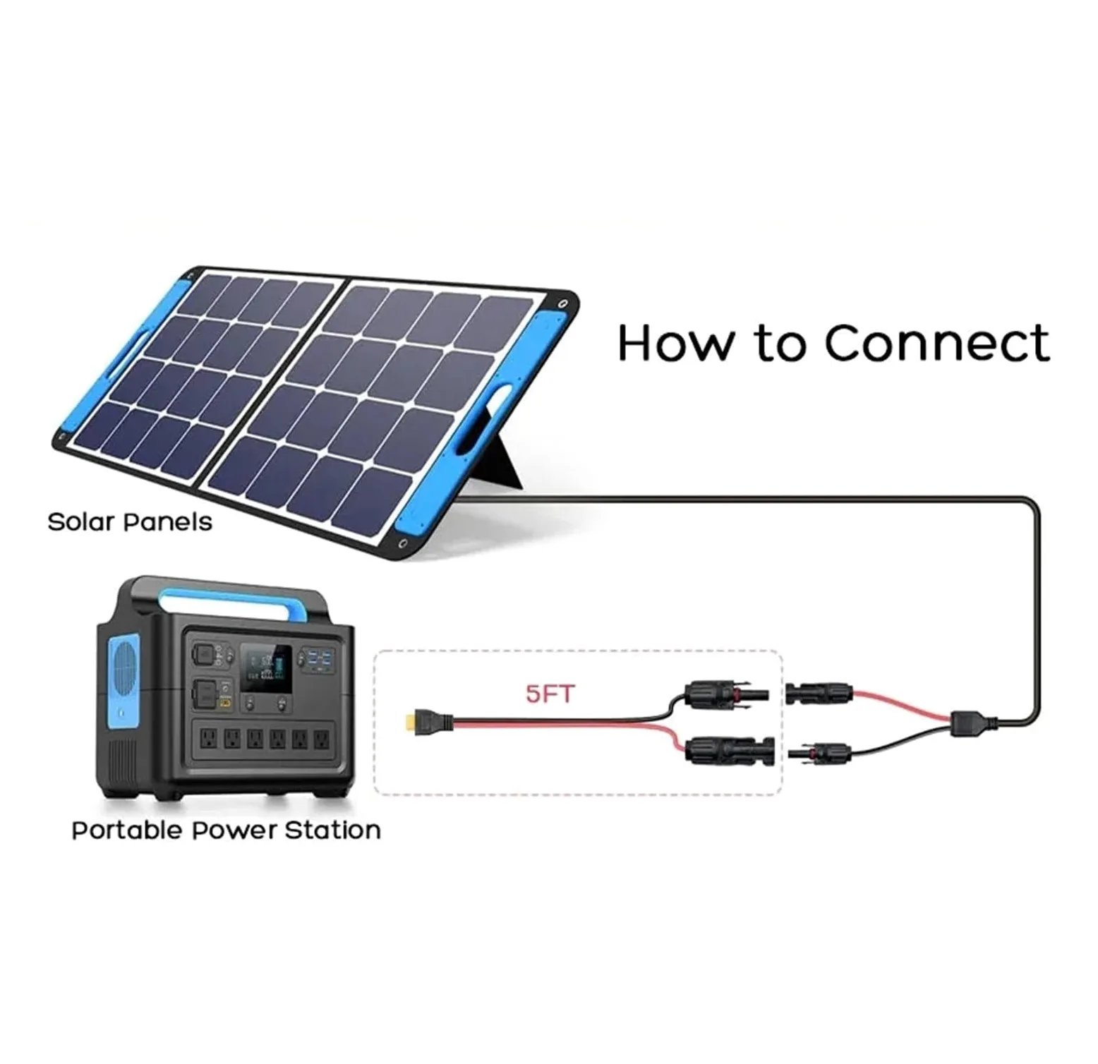 Kabel solarny 3 m 1,5 m, przyłącze do panelu słonecznego 12AWG na XT60 kabel adaptera do generatorów solarnych (3 m 10 stóp)