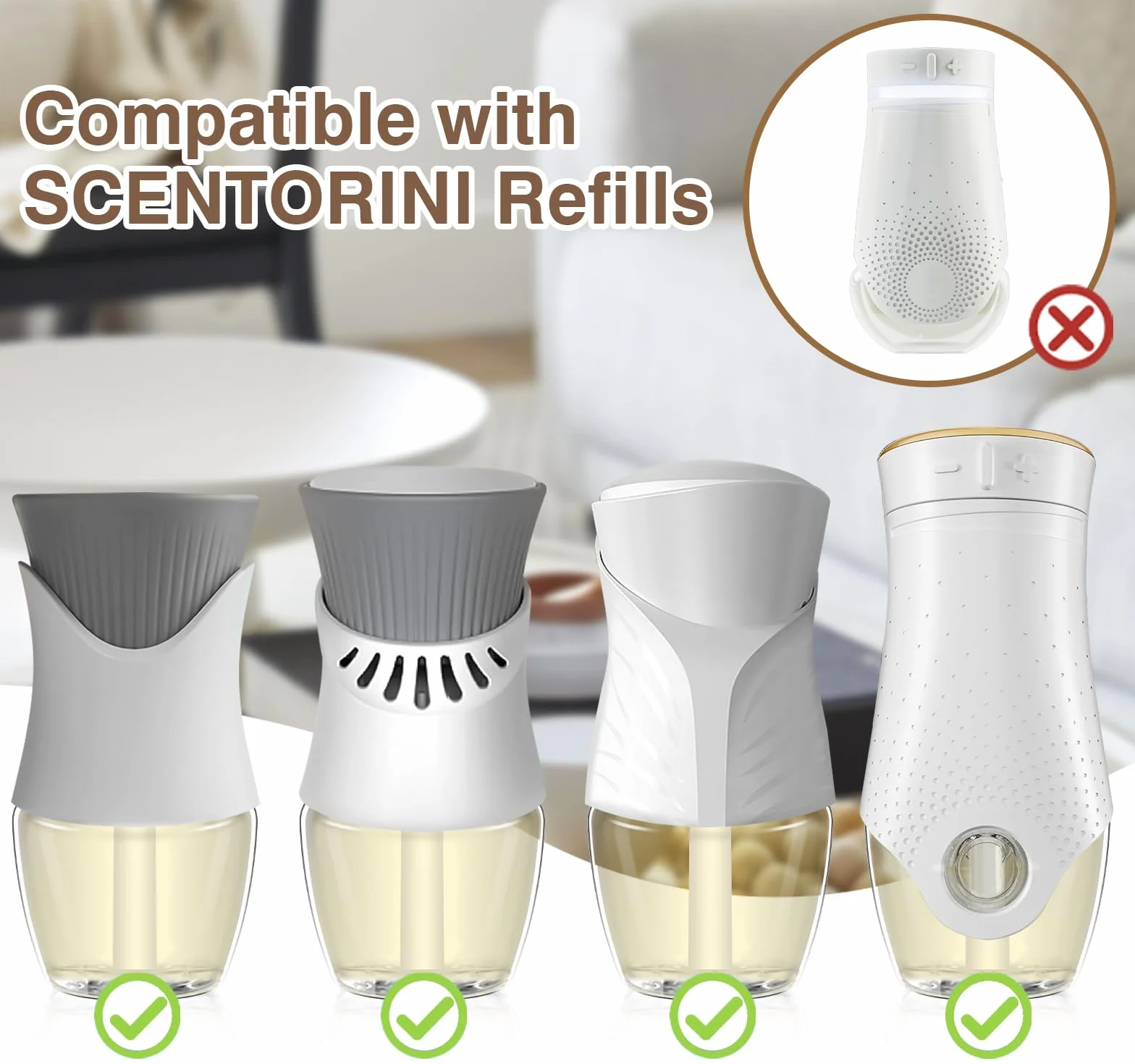 SCENTORINI butelka z olejkiem zapachowym, zapach Hawaje odświeżacz powietrza, olejek do wnętrz, 3 x 19 ML, butelki z olejkiem zapachowym Wkłady Odpowiednie do Air Wick i Glade wkładów do odświeżaczy