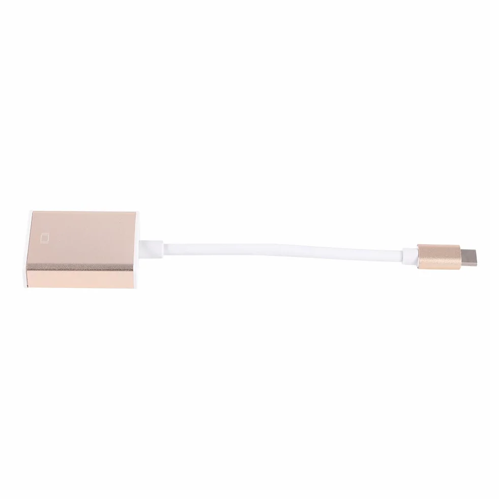 Adapter USB C na VGA, USB 3.1 Typu C Odwracalny na Wieloportowy Adapter VGA, Adapter USB Typu C na VGA Męski na żeński Konwerter Kompatybilny z 900, Dell XPS 13, Spectre