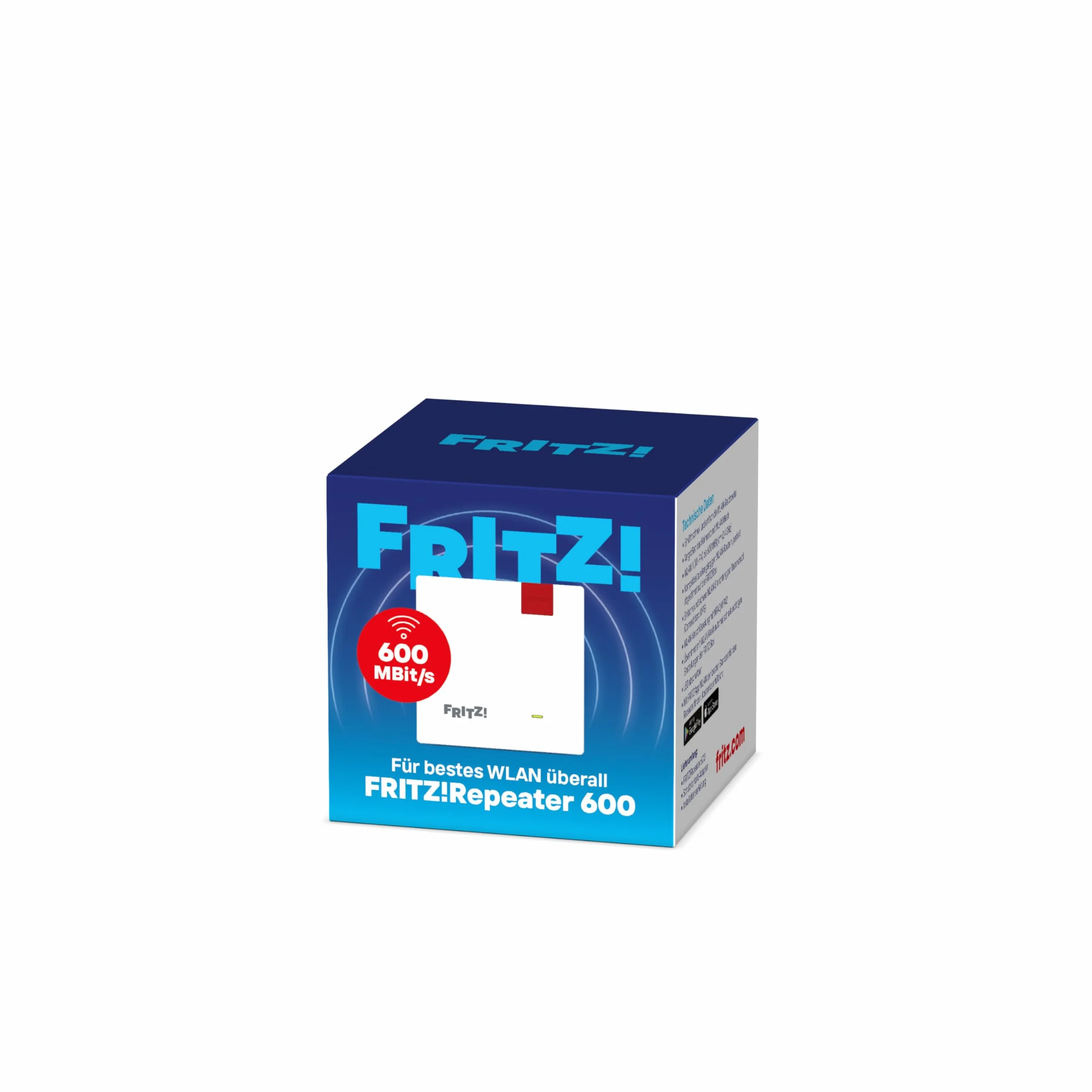 Avm Fritz! 20002853 Wzmacniacz, Biały/Czerwony, Do 600 Mbit/s