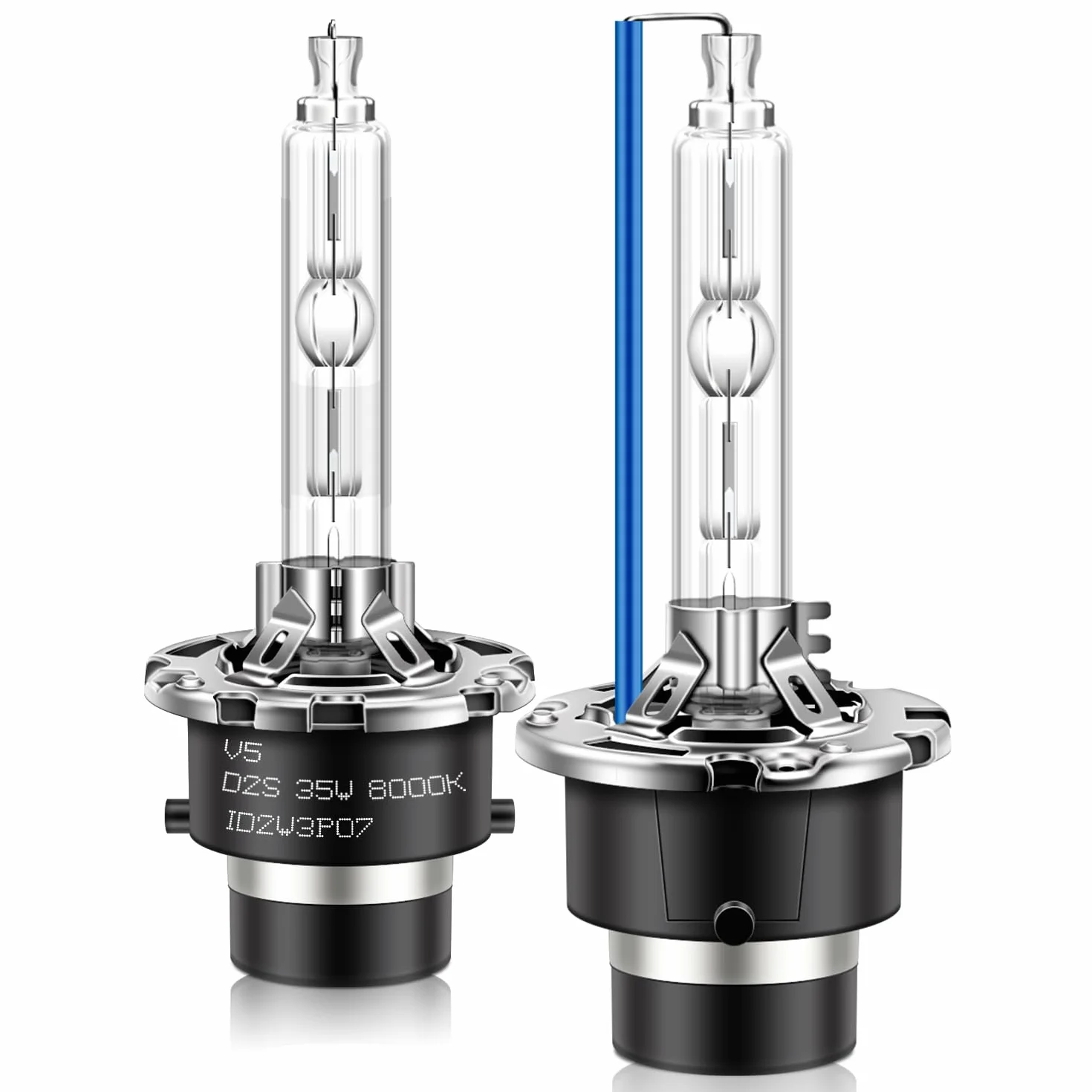 Erato D2S żarówki ksenonowe HID, 8000 K, 35 W, niebieskie diamenty, światło drogowe, 12 V, ksenonowe, zapasowa, wodoszczelna, zestaw zapasowy HID, 2 sztuki