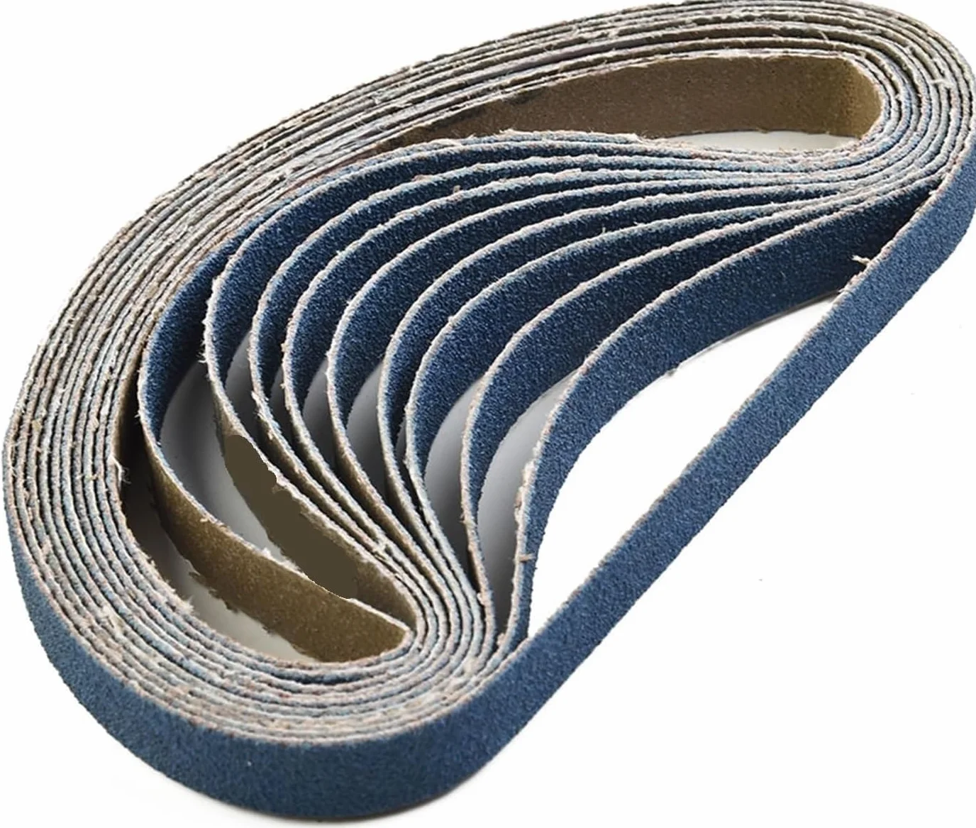10 szt. 520 x 20 mm cyrkonowe pasy szlifierskie o ziarnistości 40 do polerowania metalu i drewna(120 Grits)