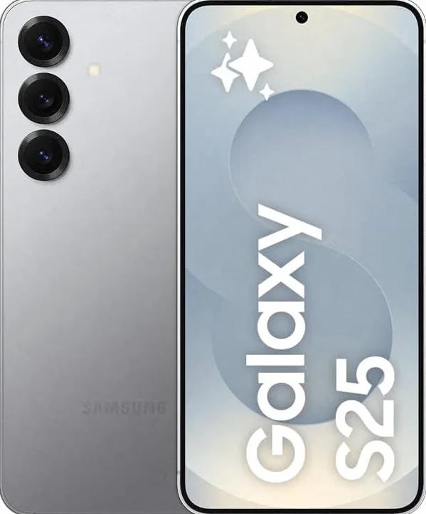 Samsung Galaxy S25 AI smartfon z Galaxy AI, bez umowy, telefon komórkowy z systemem Android, 12 GB RAM, 256 GB pamięci, aparat 50 MP, Silver Shadow, 3 lata producenta
