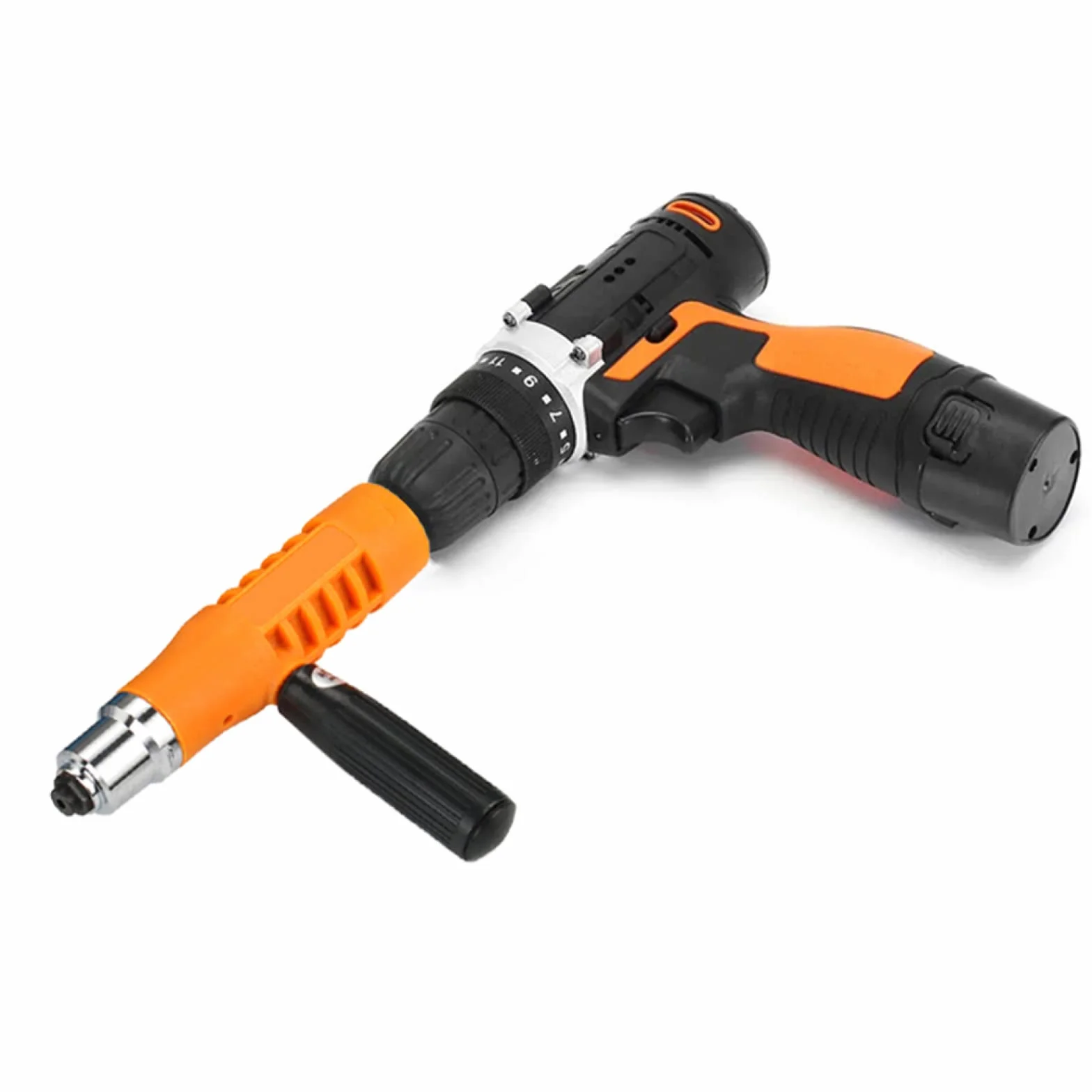 Elektryczny adapter do nakrętek nitowych, zestaw narzędzi, wiertarko-wkrętarka akumulatorowa z 3 wymiennymi nasadkami do fabryki, DIY domu i prac w drewnie