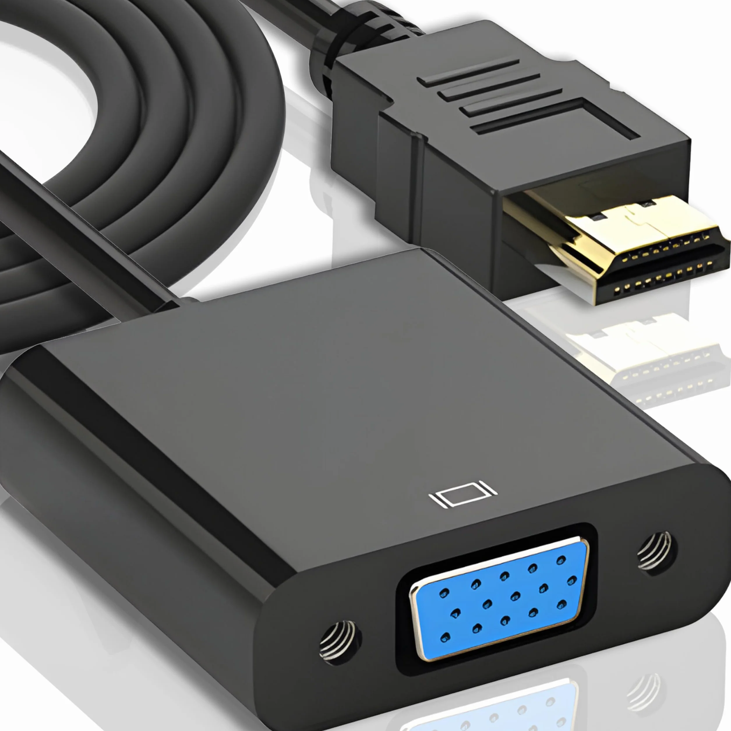 Retoo adapter HDMI na VGA konwerter 1080P HD czarny
