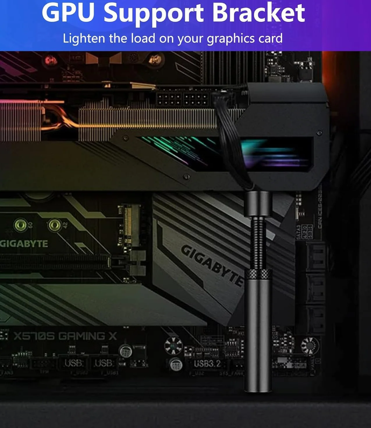 GPU Support Bracket, Wspornik GPU karty graficznej, Uchwyt karty graficznej, Uchwyt stojaka GPU, M(50mm-80mm)