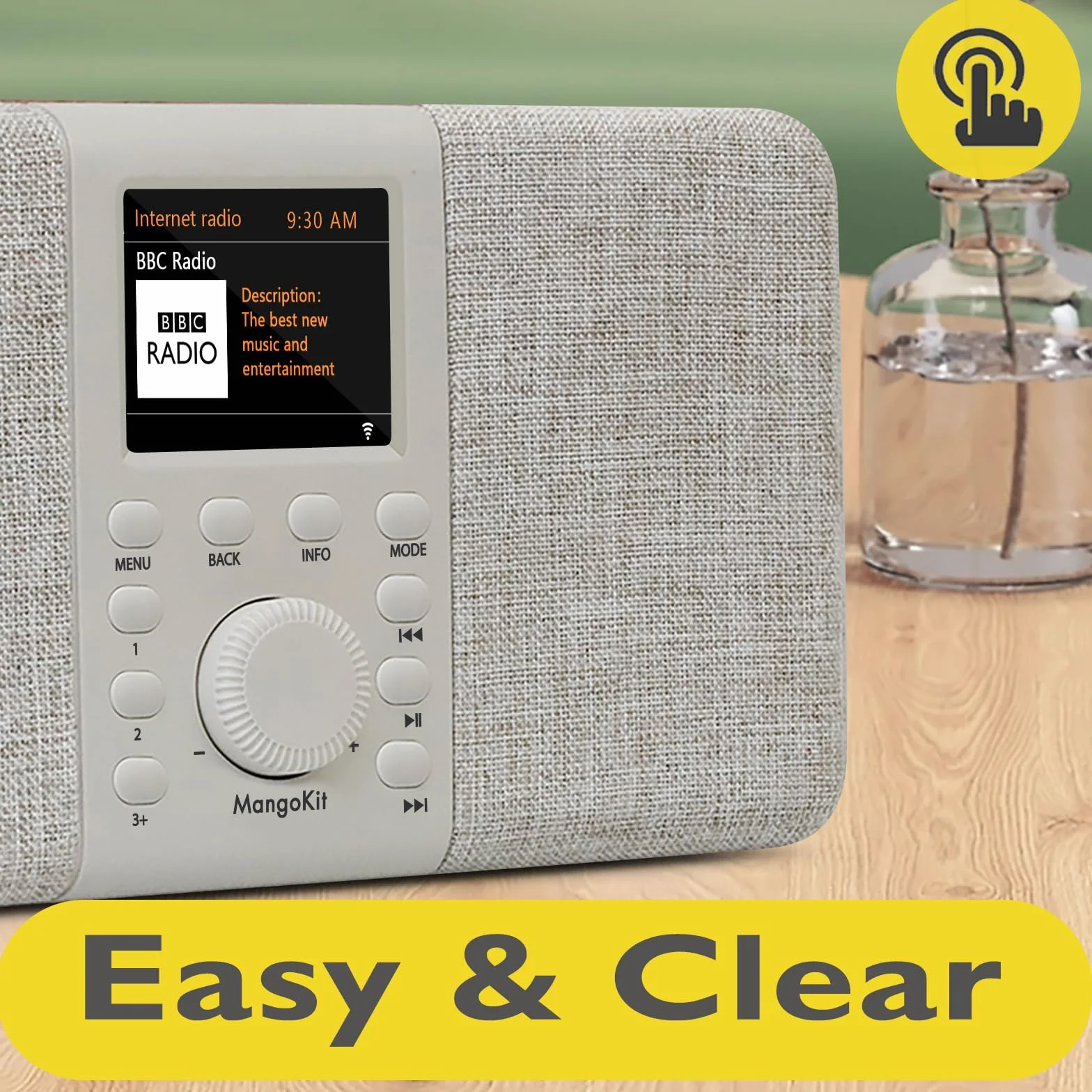 SR20 Stereo Radio Internetowe WLAN DAB+ Bluetooth FM Kuchenne Kolorowy