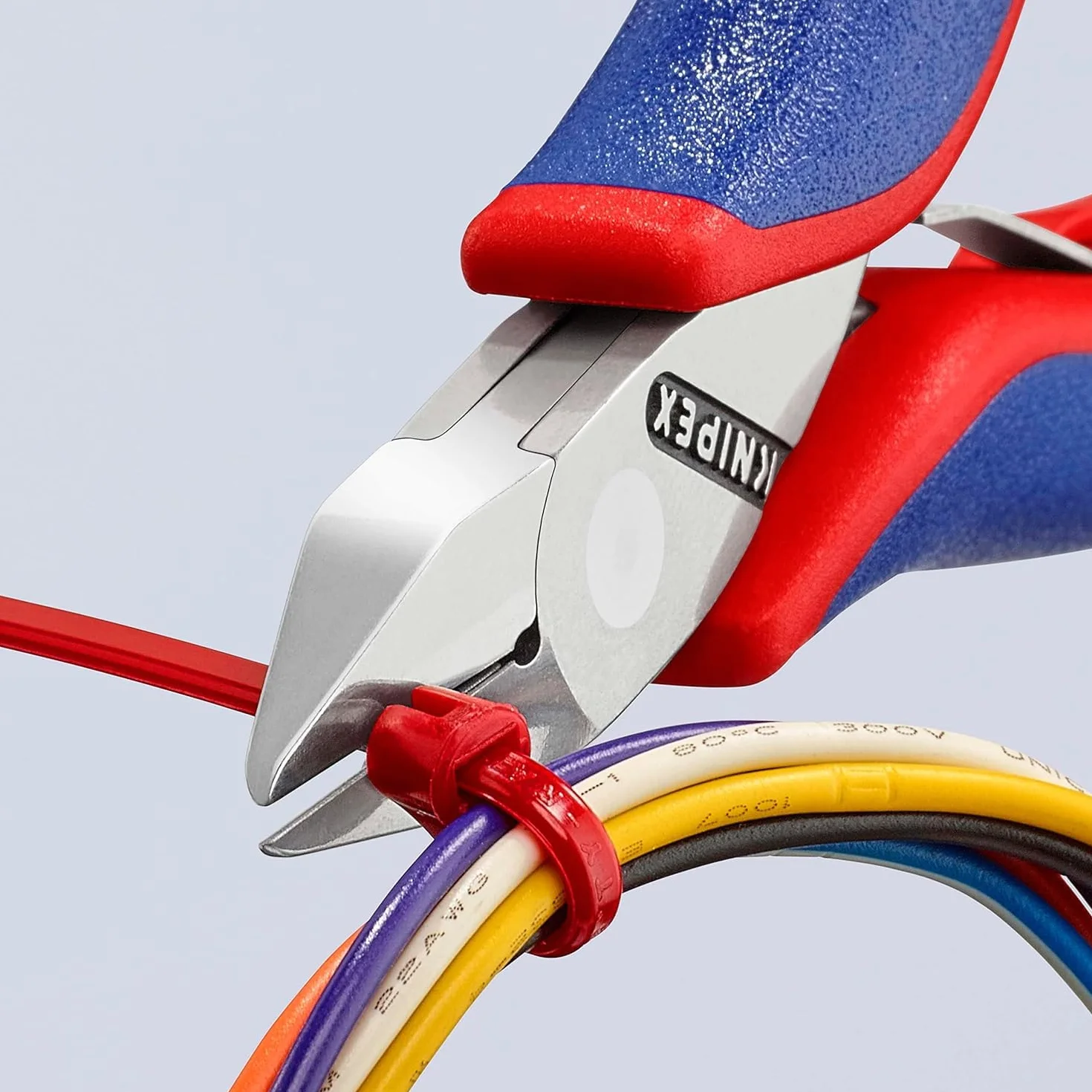 KNIPEX Szczypce tnące boczne dla elektroników ze złączem wsuwkowym z osłonkami wielokomponentowymi 115 mm, 77 42 115